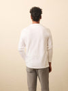 Sunwashed Slub Henley - White