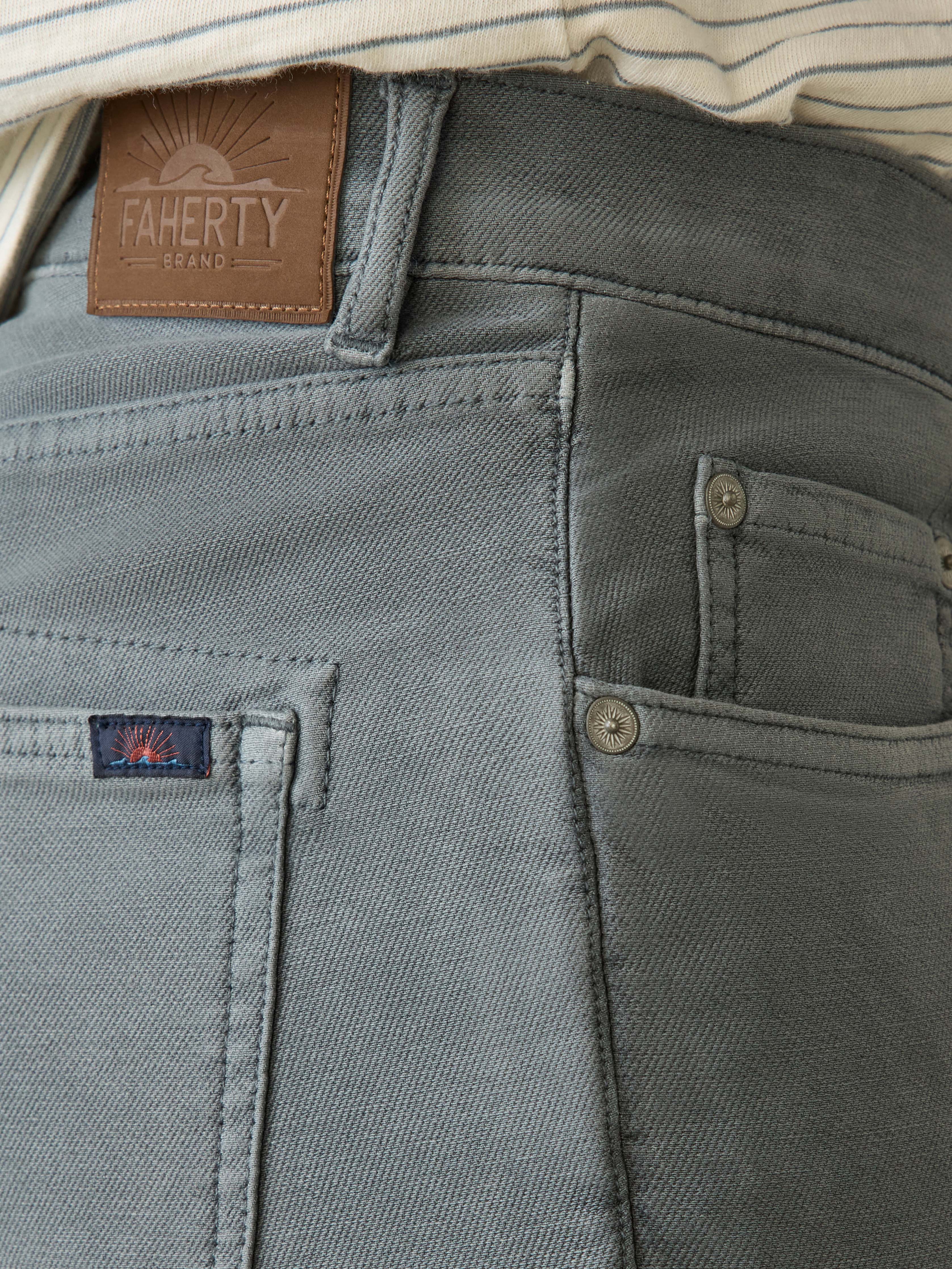 Stretch Terry 5-Pocket Pant - Slate