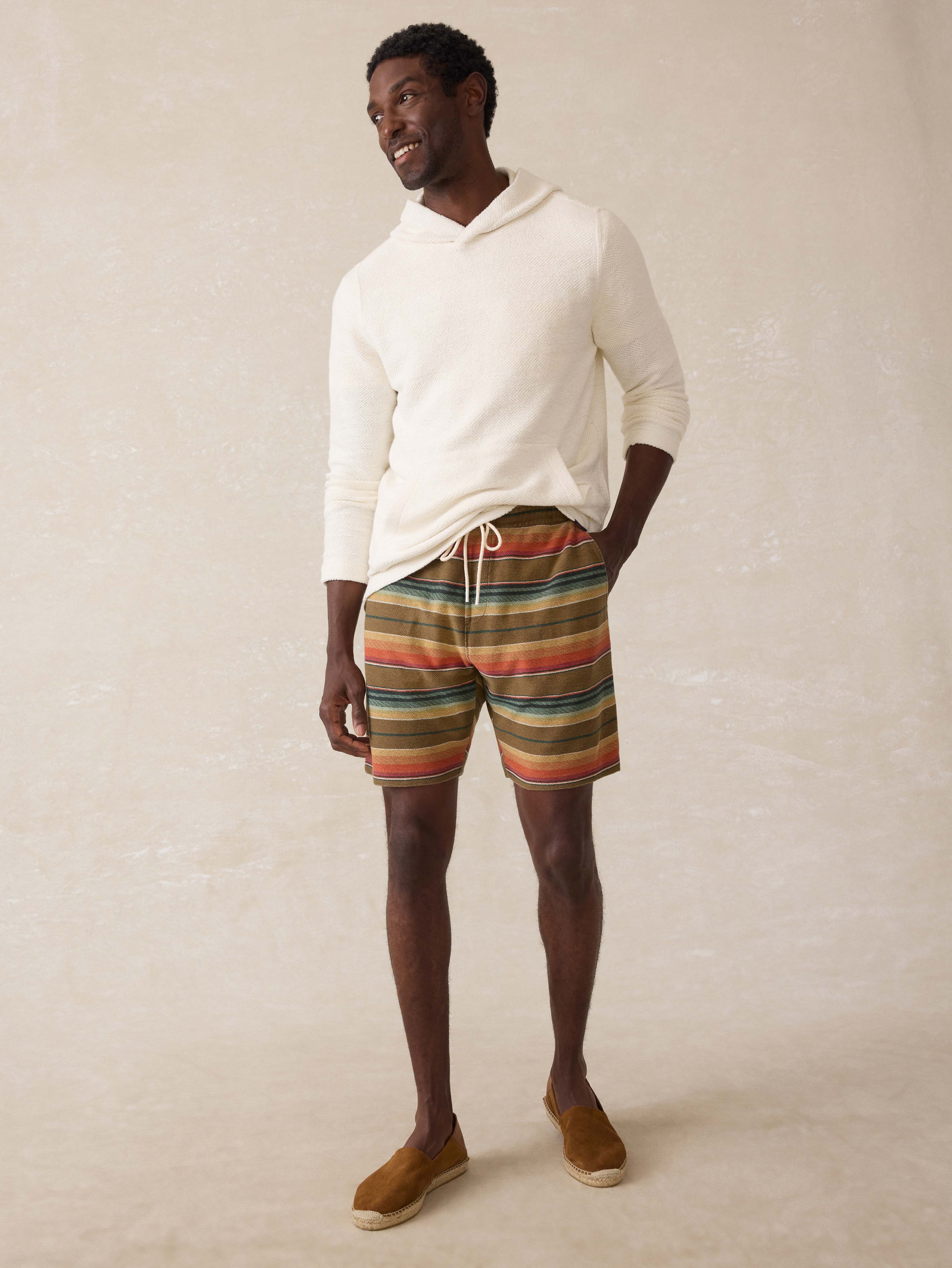 Baja Knit Short - Cannon Beach Stripe