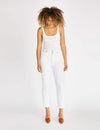 Etica Finn Slim Straight Ankle - Sustainable White
