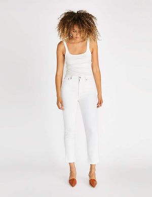 Etica Finn Slim Straight Ankle - Sustainable White