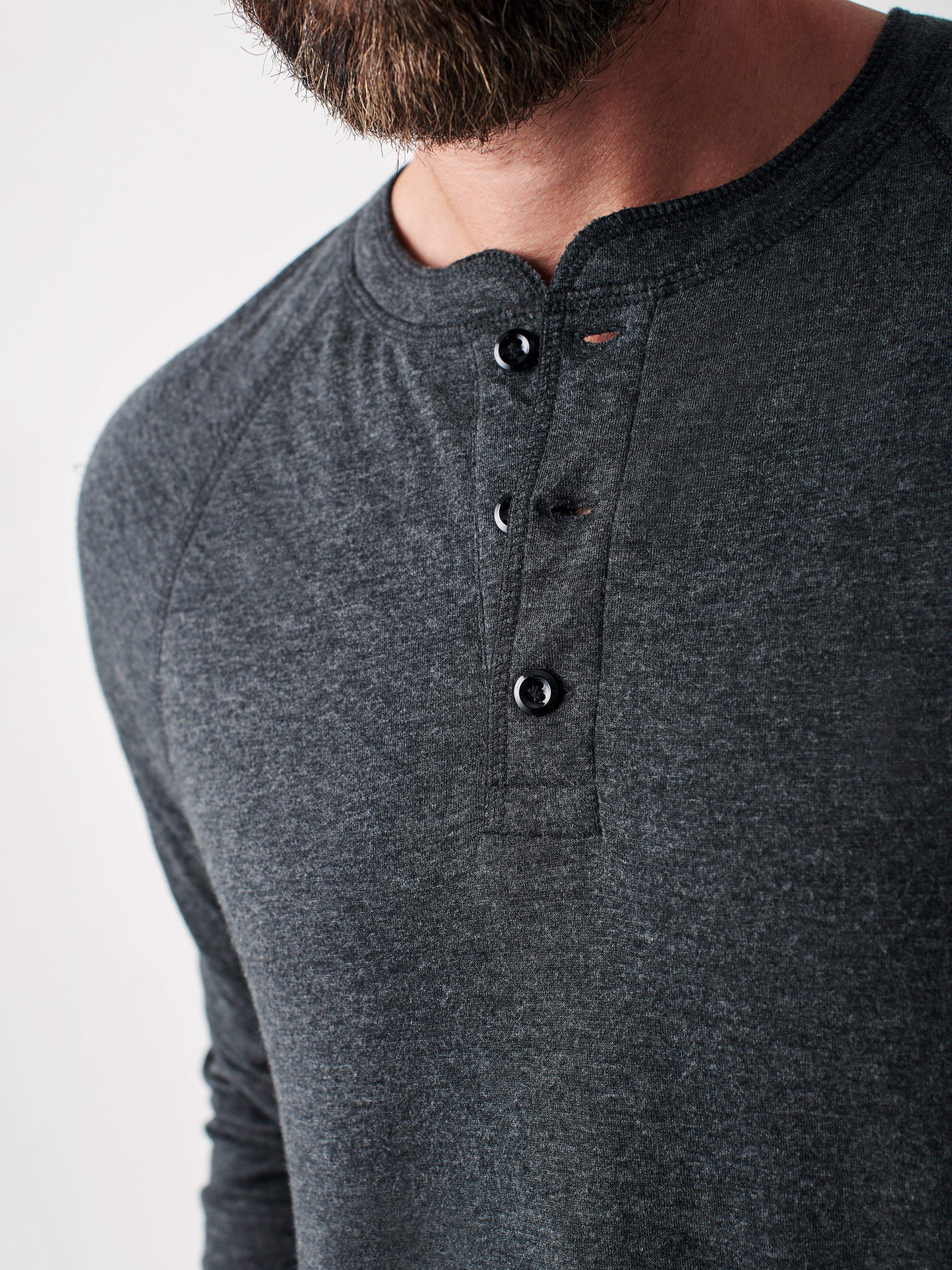 Long-Sleeve Newport Cloud Henley (Tall