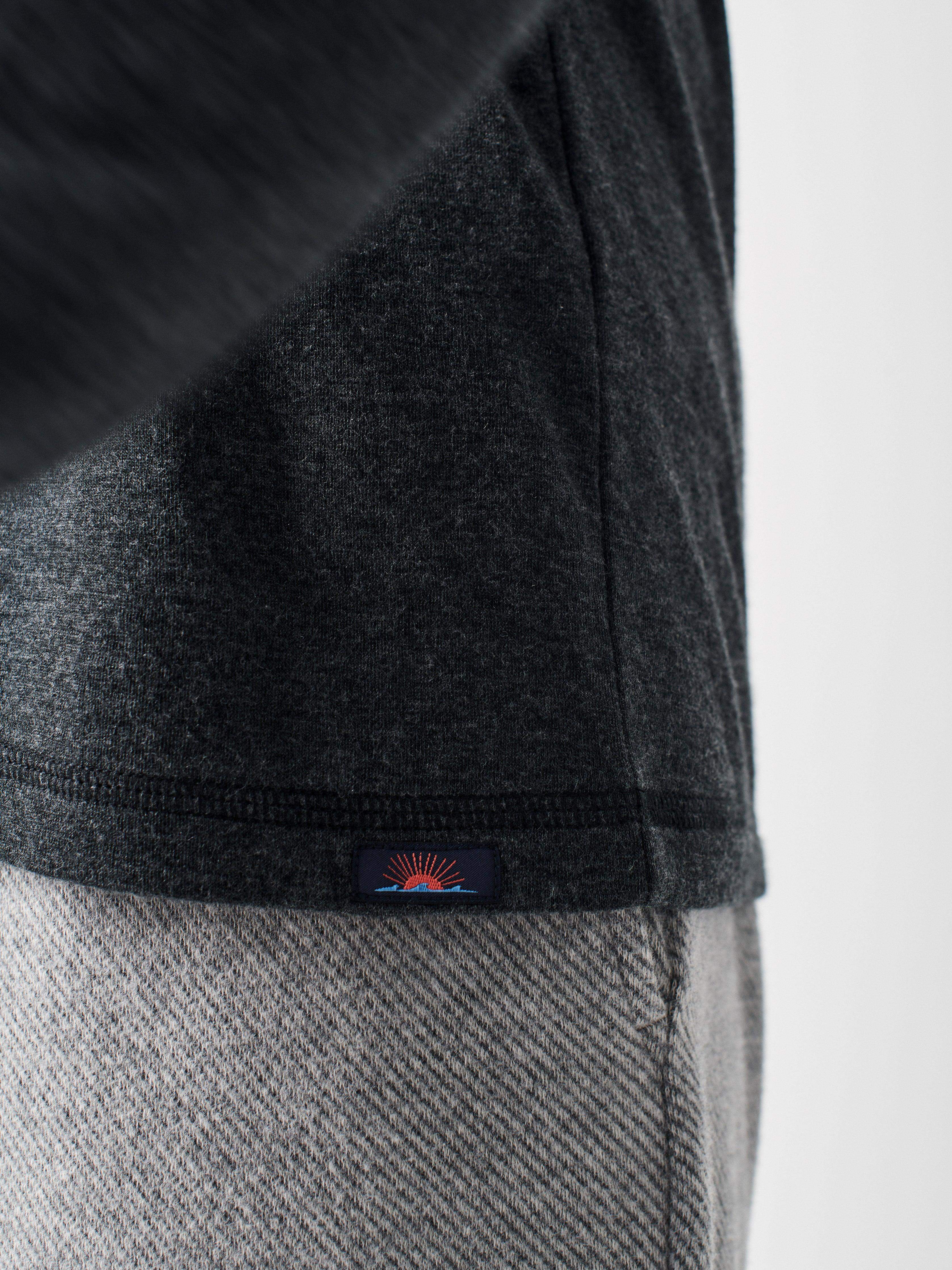 Long-Sleeve Newport Cloud Henley (Tall) - Charcoal