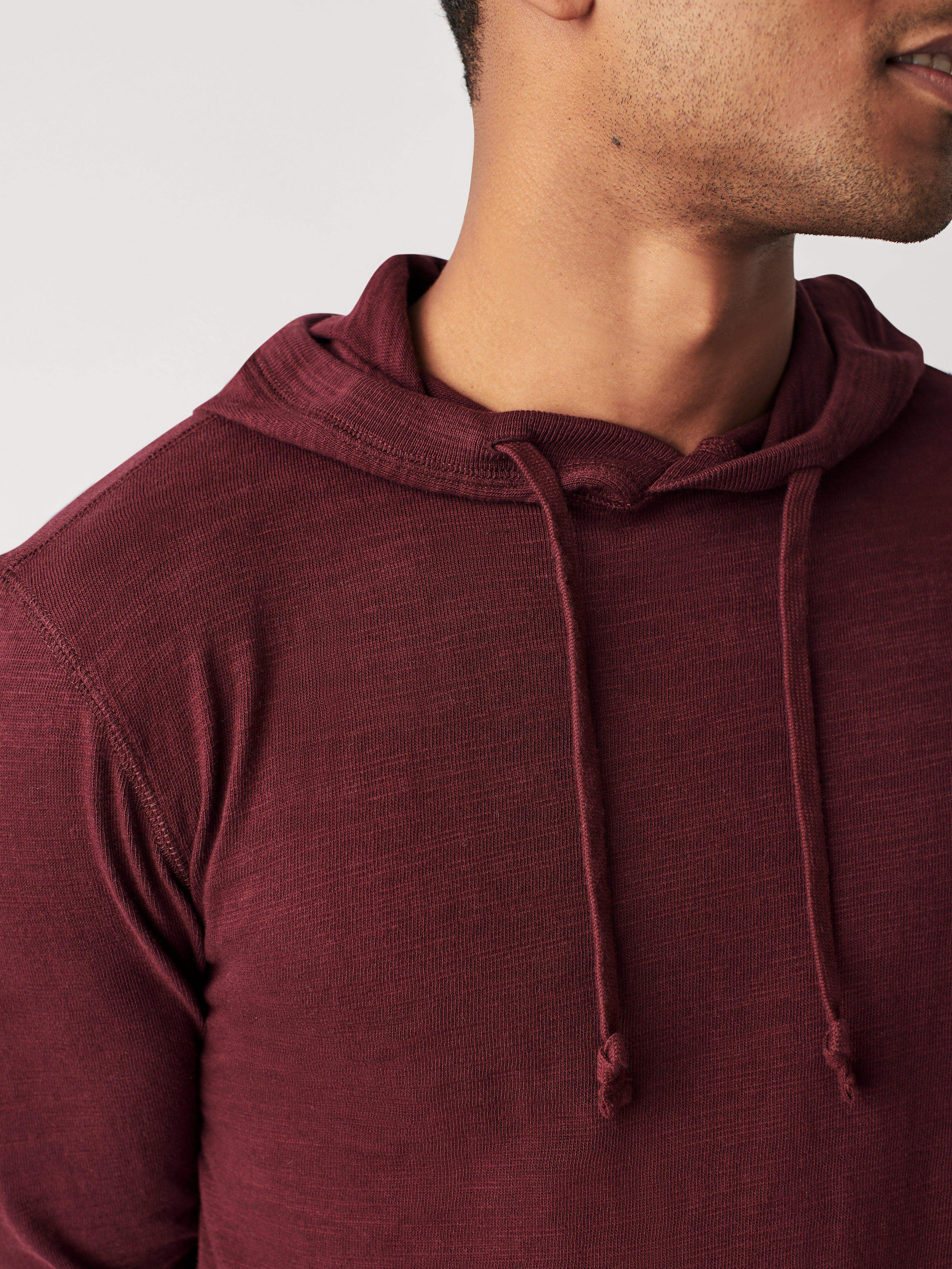 Sunwashed Slub Hoodie - Vineyard Wine