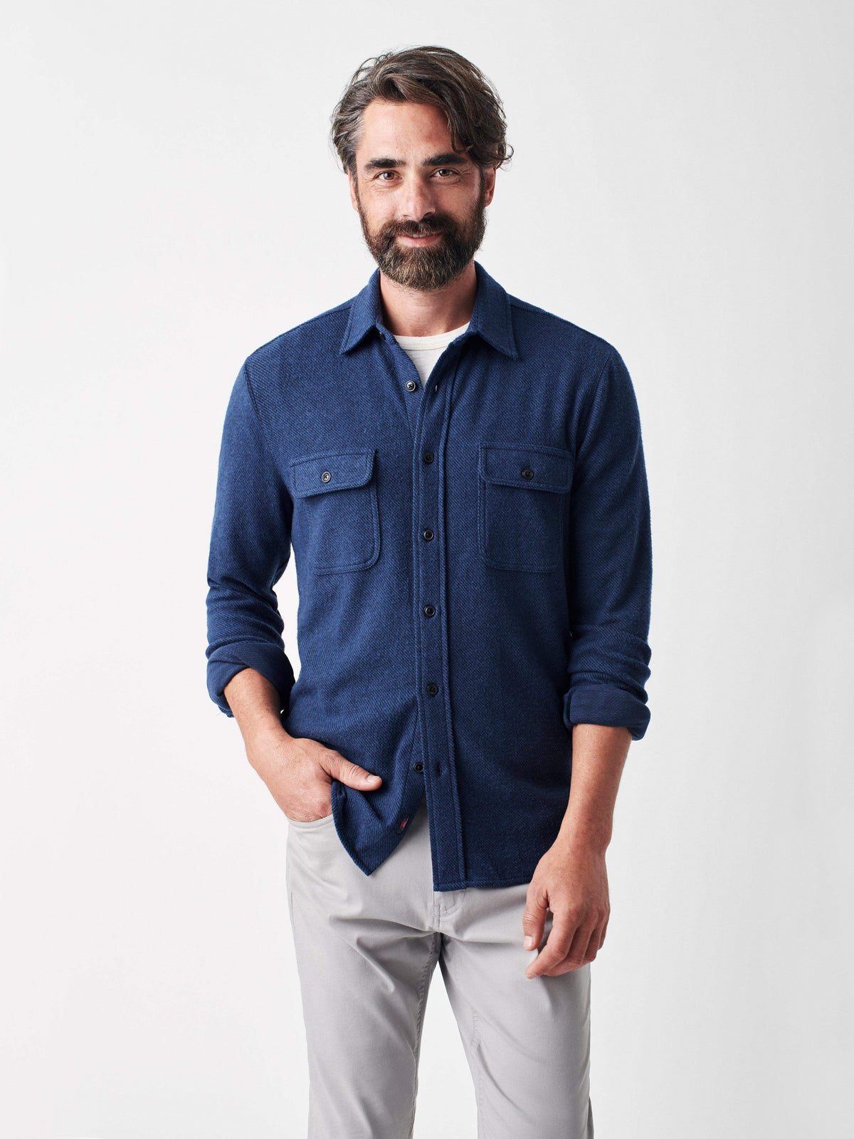  | Legend Sweater Shirt - Colorado Nights Plaid | Faherty Brand, image 1 of 8