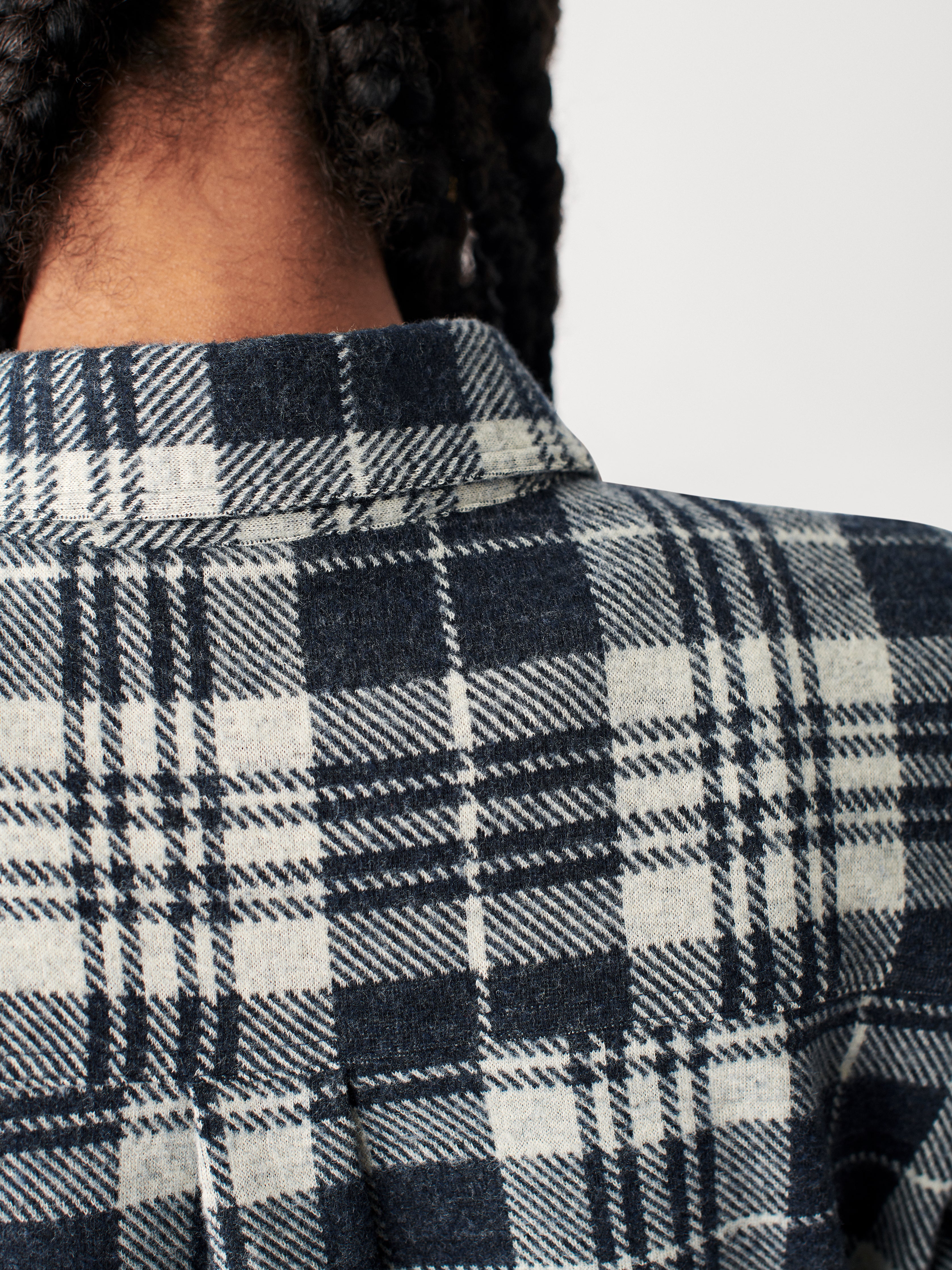 Legend™ Sweater Shirt - Navy Plaid