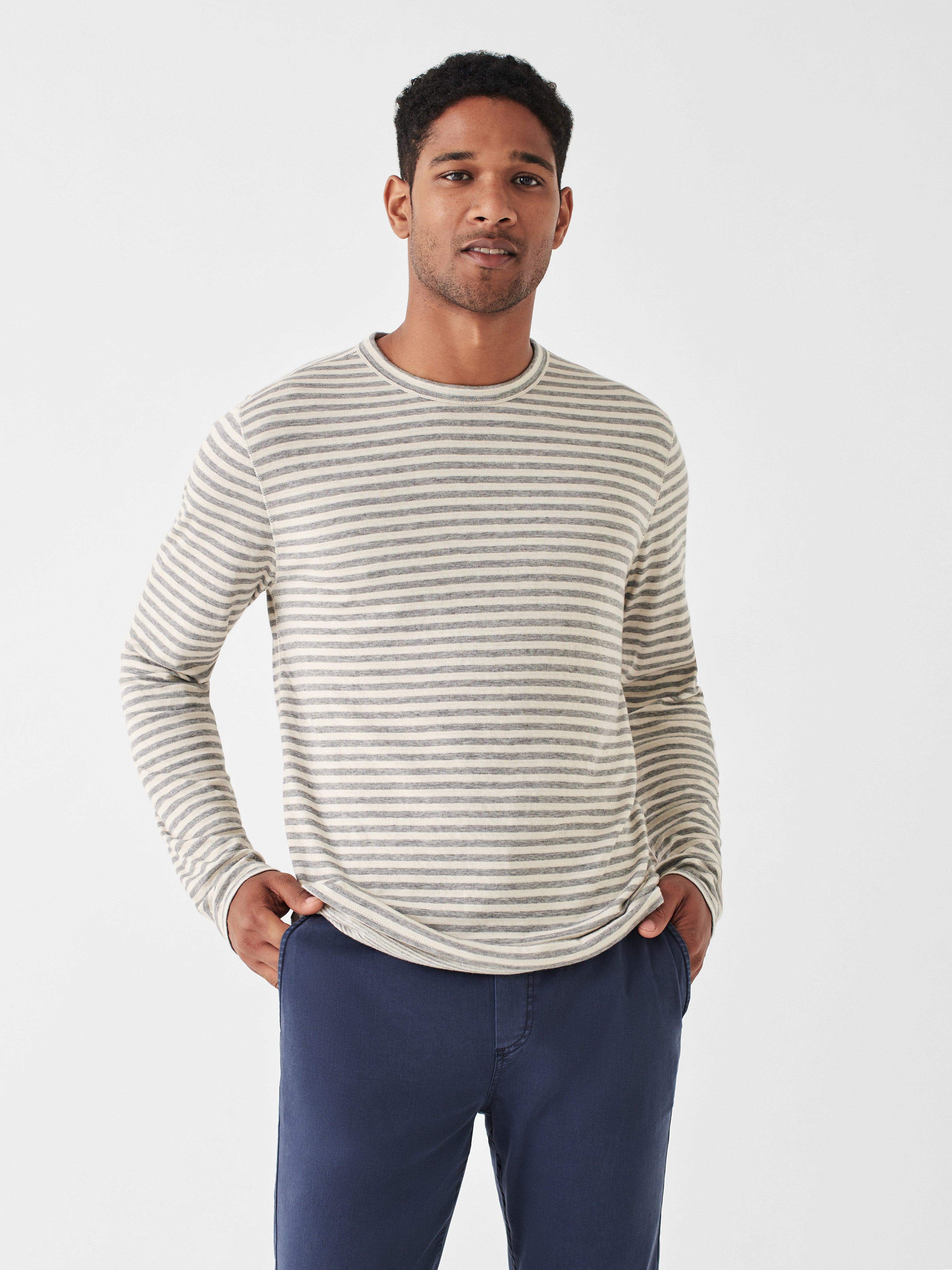 Cloud™ Long-Sleeve Reversible Tee - Stone Peak Stripe
