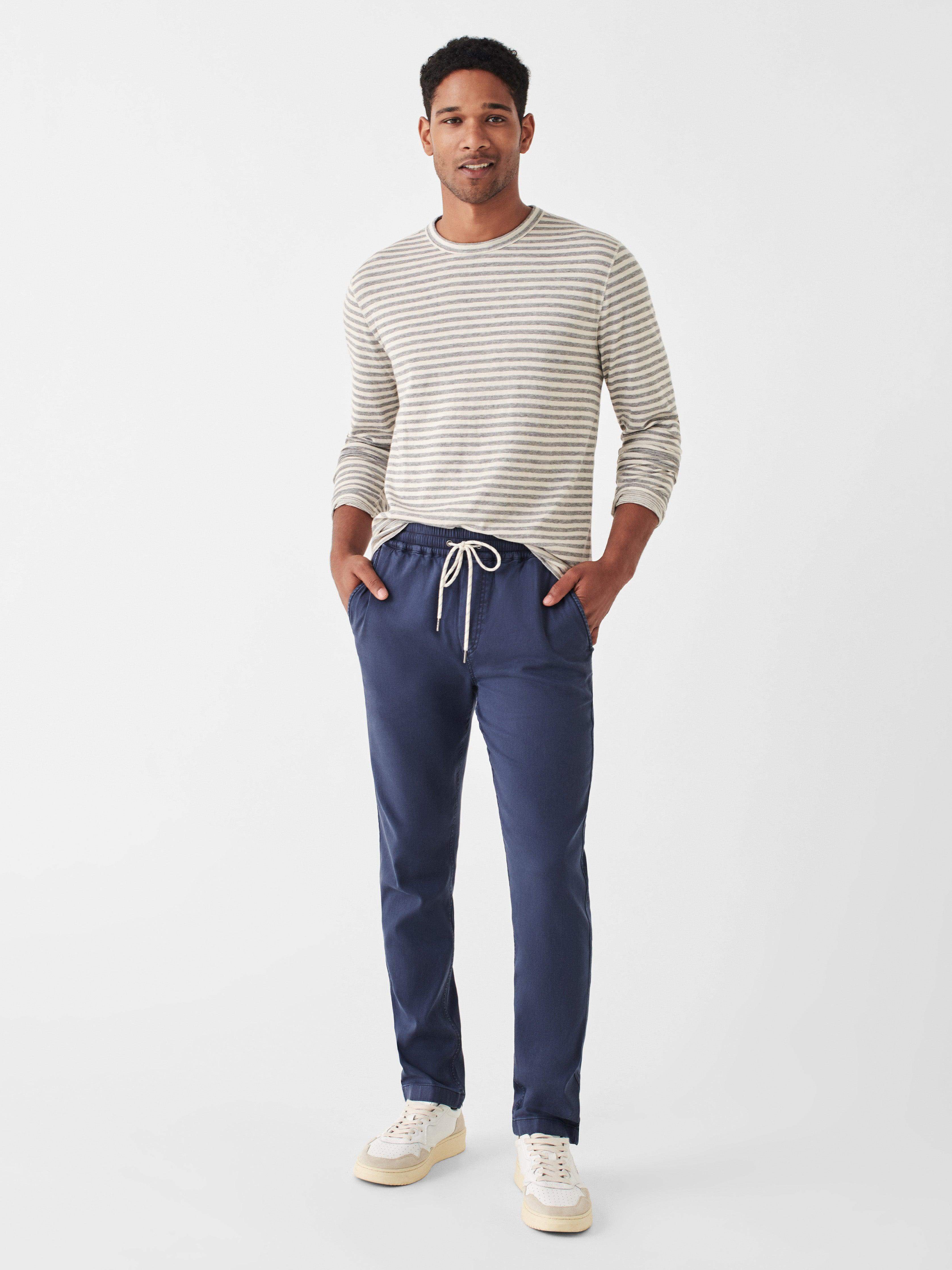 Cloud™ Long-Sleeve Reversible Tee - Stone Peak Stripe