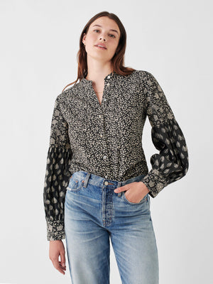 Adalyn Top - Leaf Batik Multi