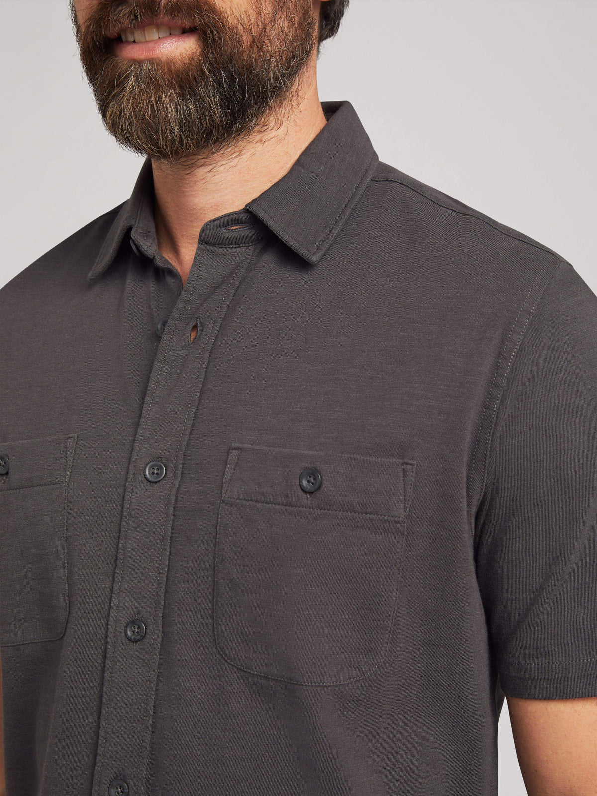 Short-Sleeve Knit Seasons (Tall) - Washed Black, image 2 of 4