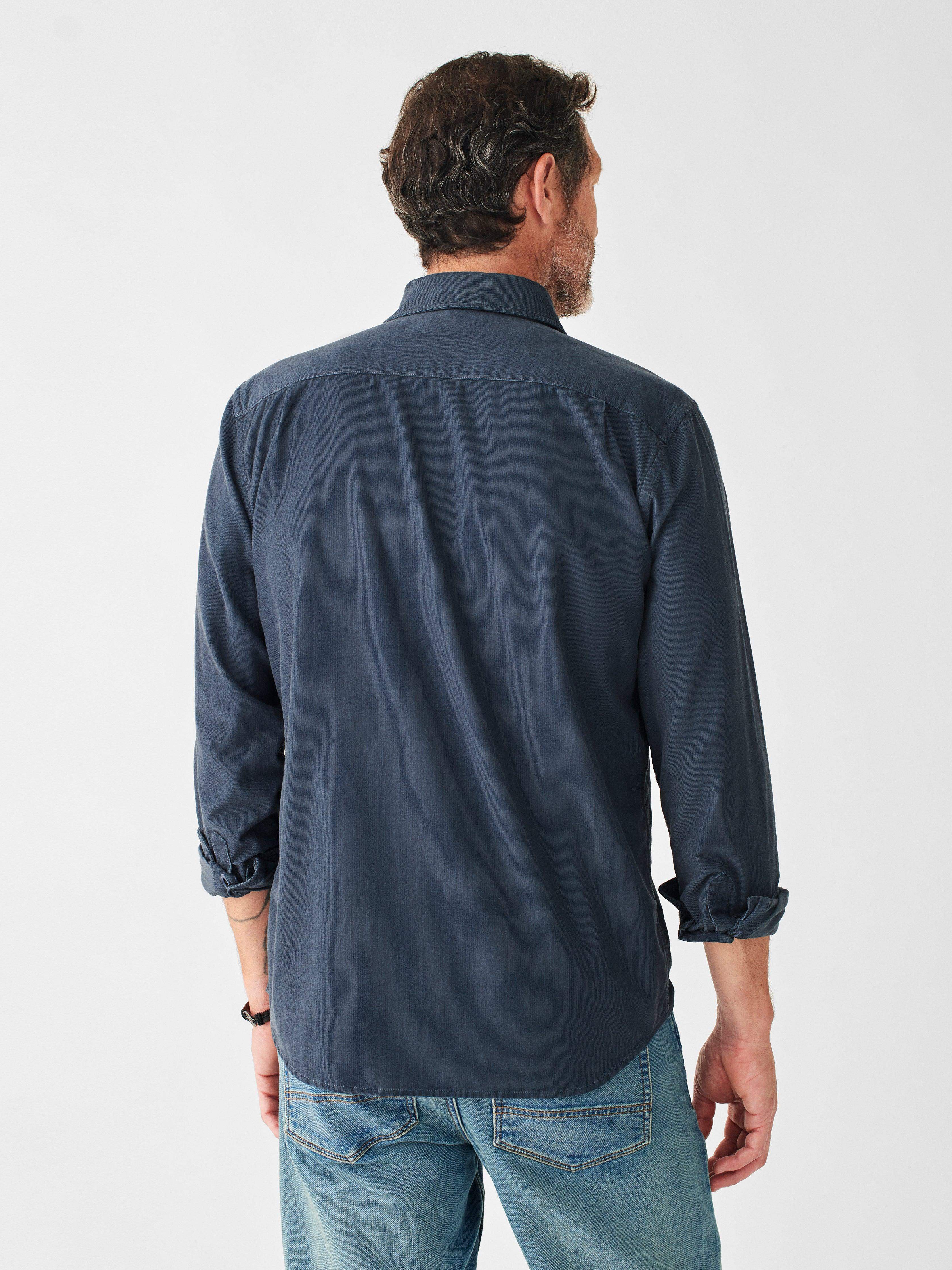 Stretch Corduroy Shirt - Navy