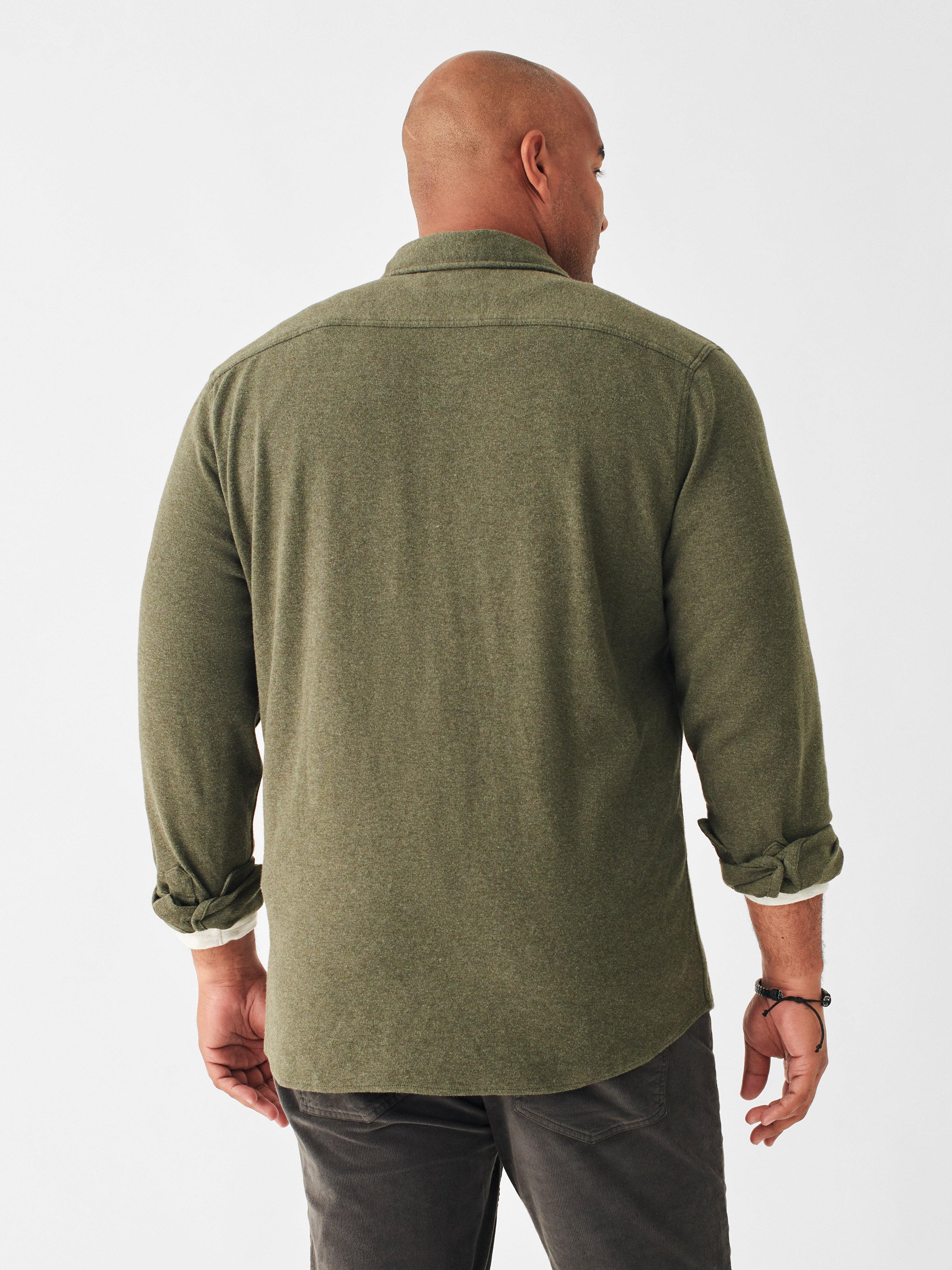 Knit Alpine Shirt - Olive Heather