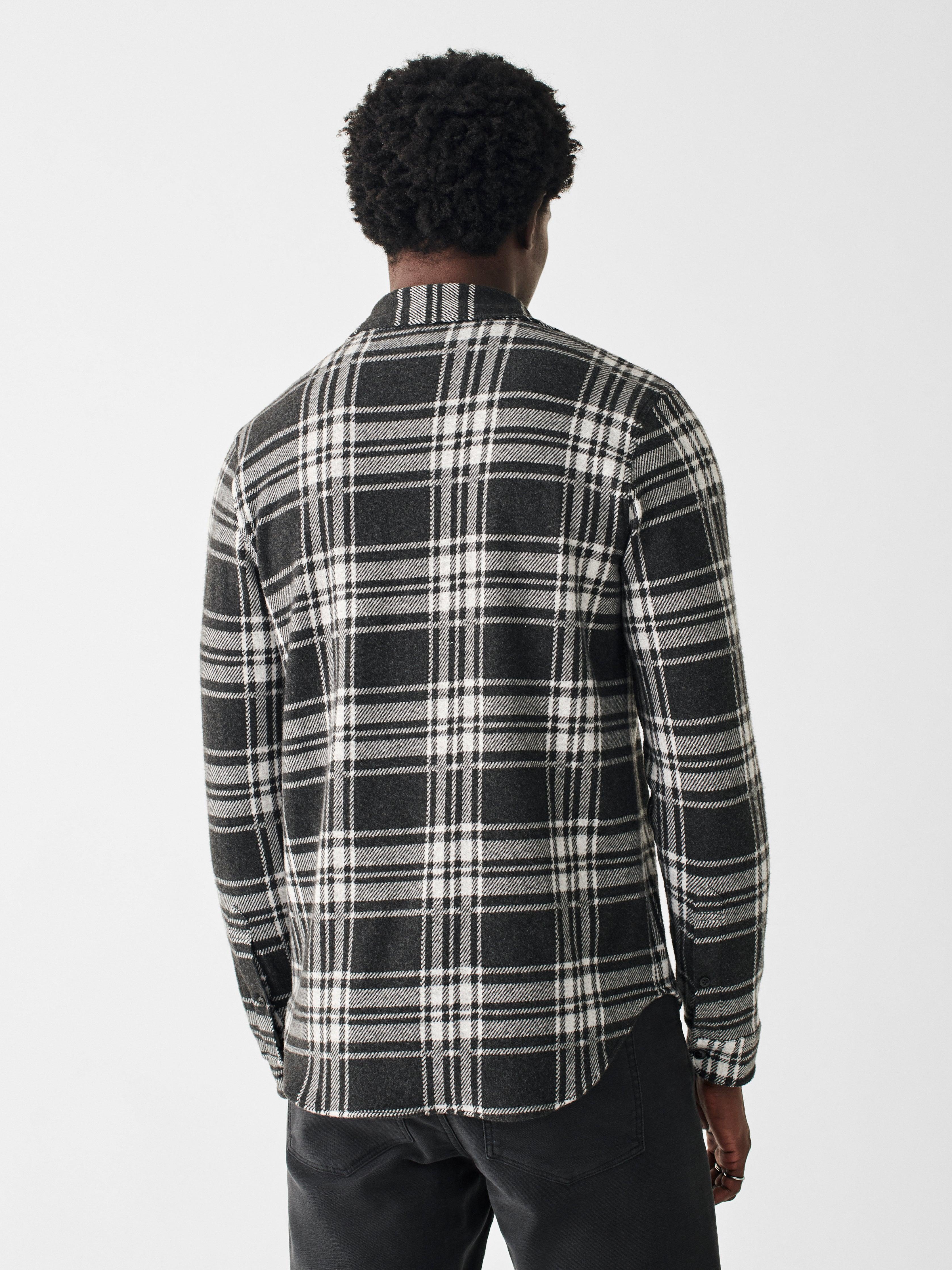 Legend™ Sweater Shirt - Charcoal Bone Plaid