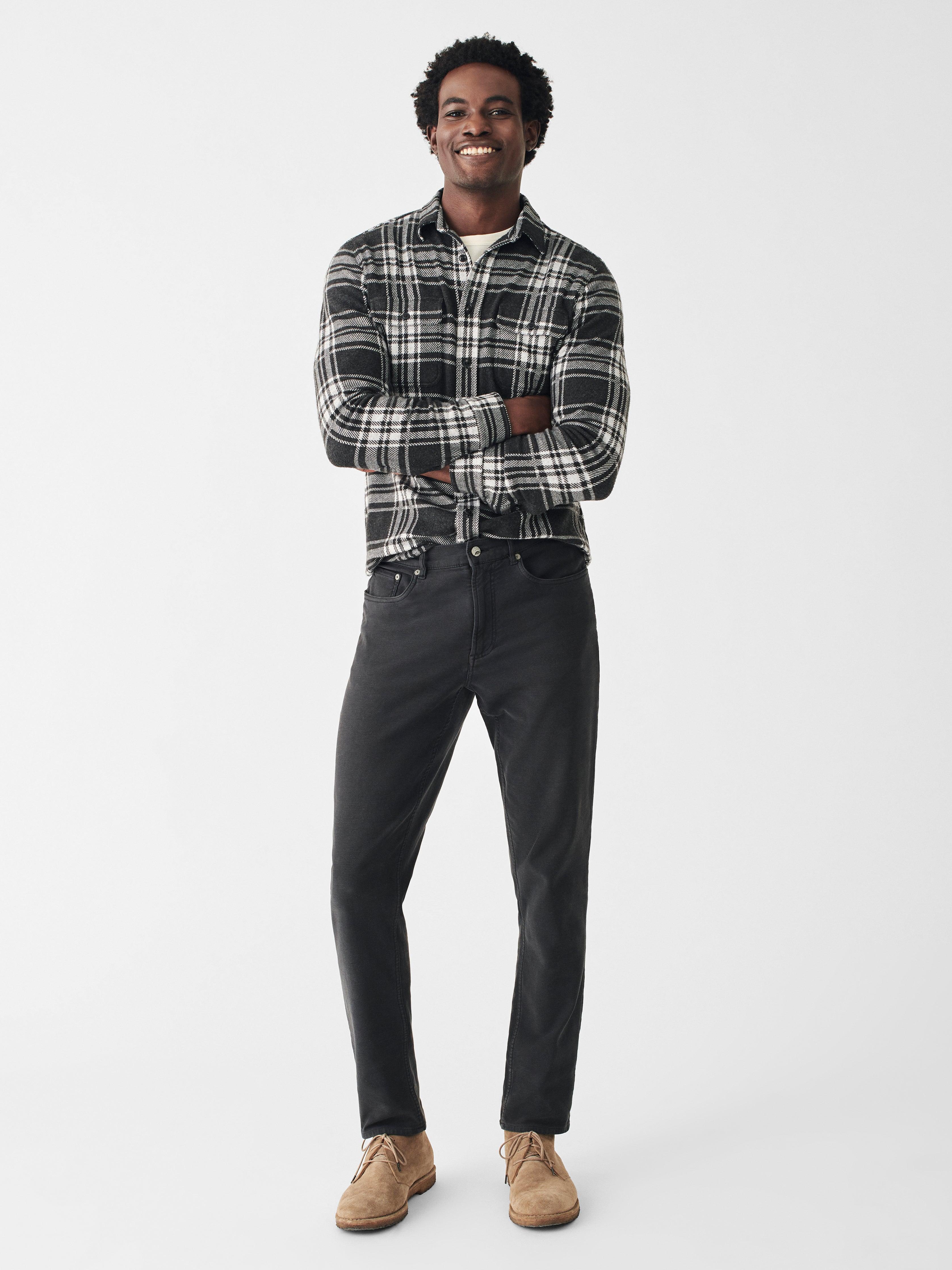 Legend™ Sweater Shirt - Charcoal Bone Plaid