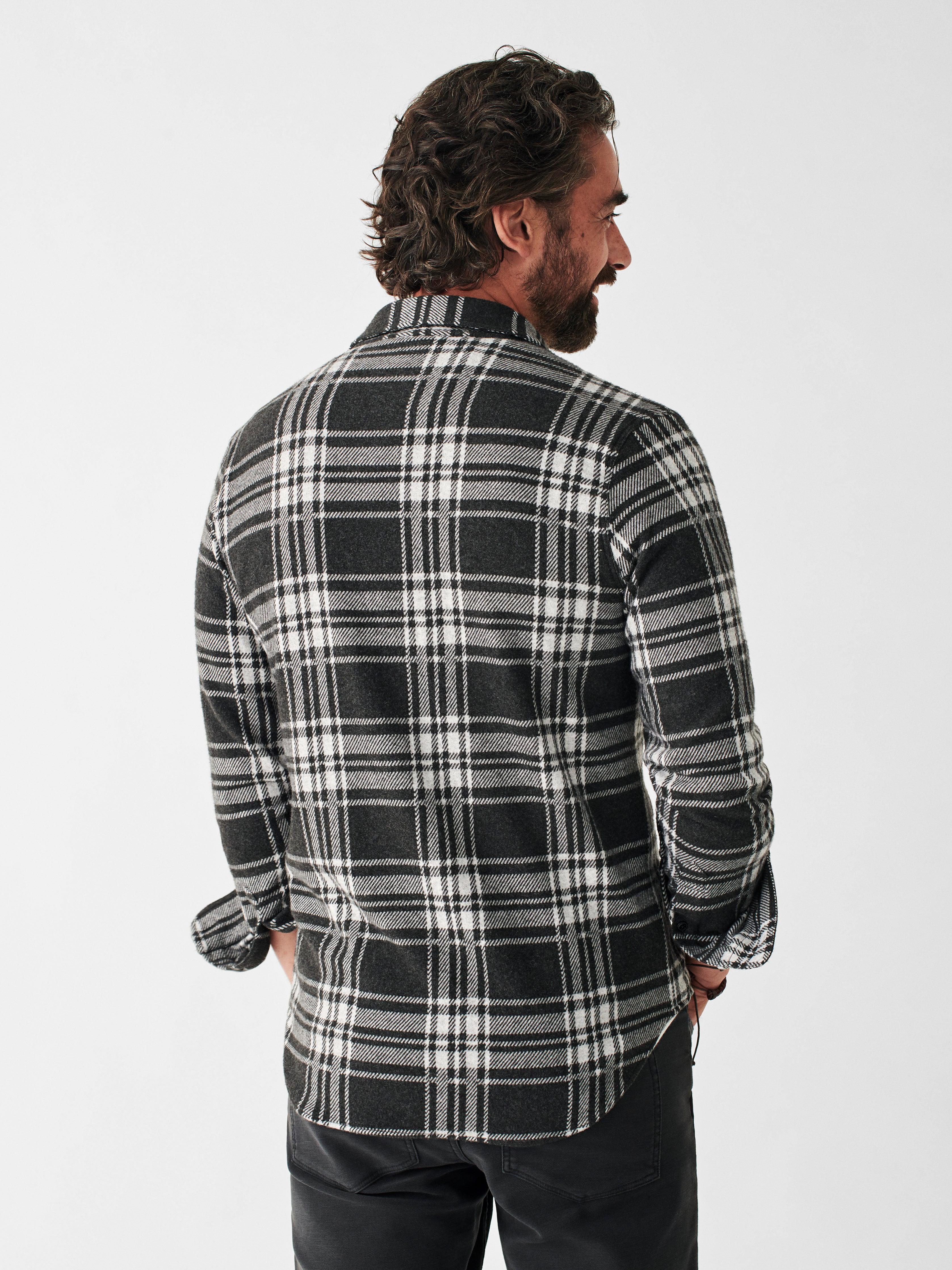 Legend™ Sweater Shirt - Charcoal Bone Plaid