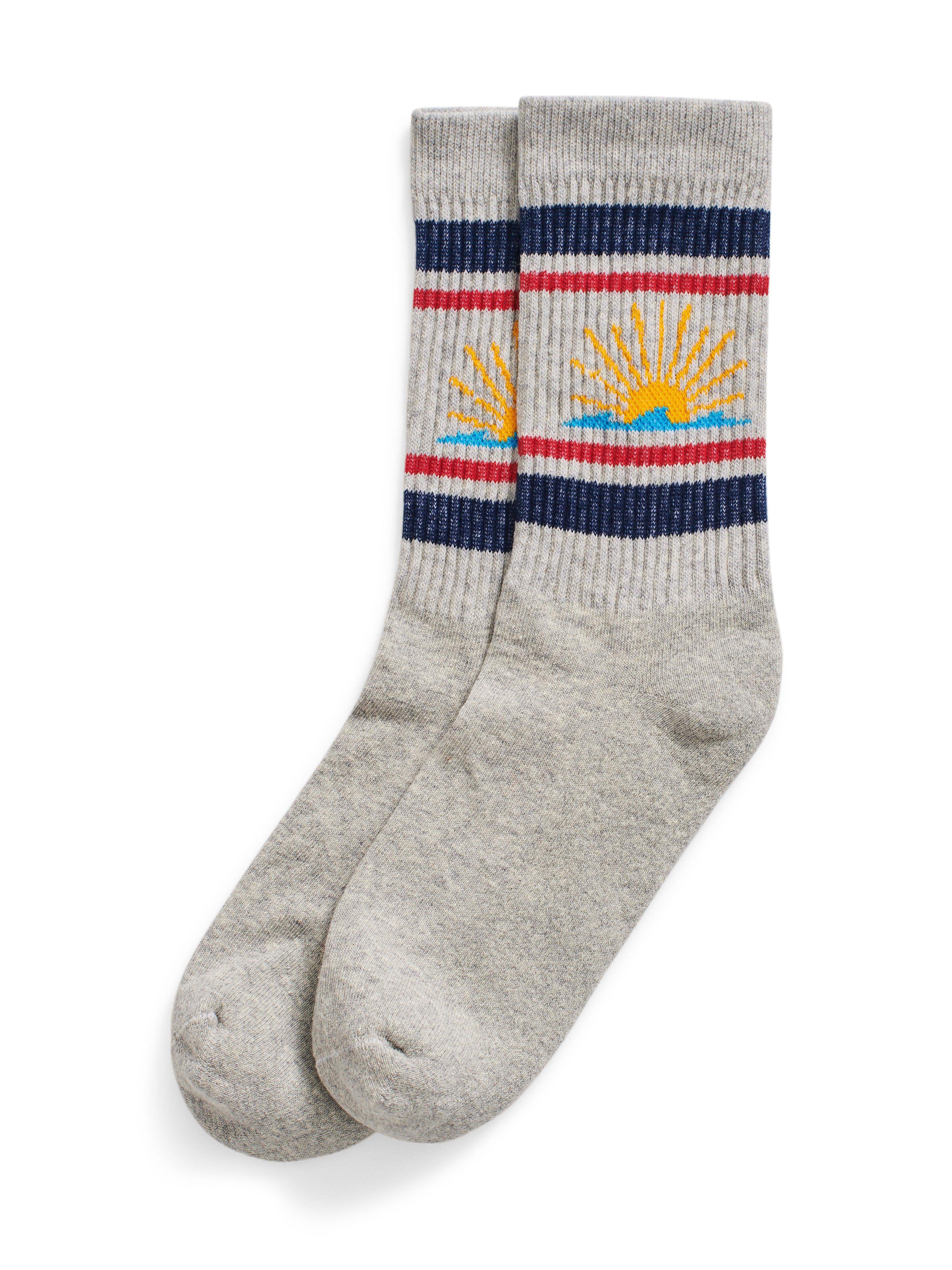 Sun & Waves™ Sock - Grey