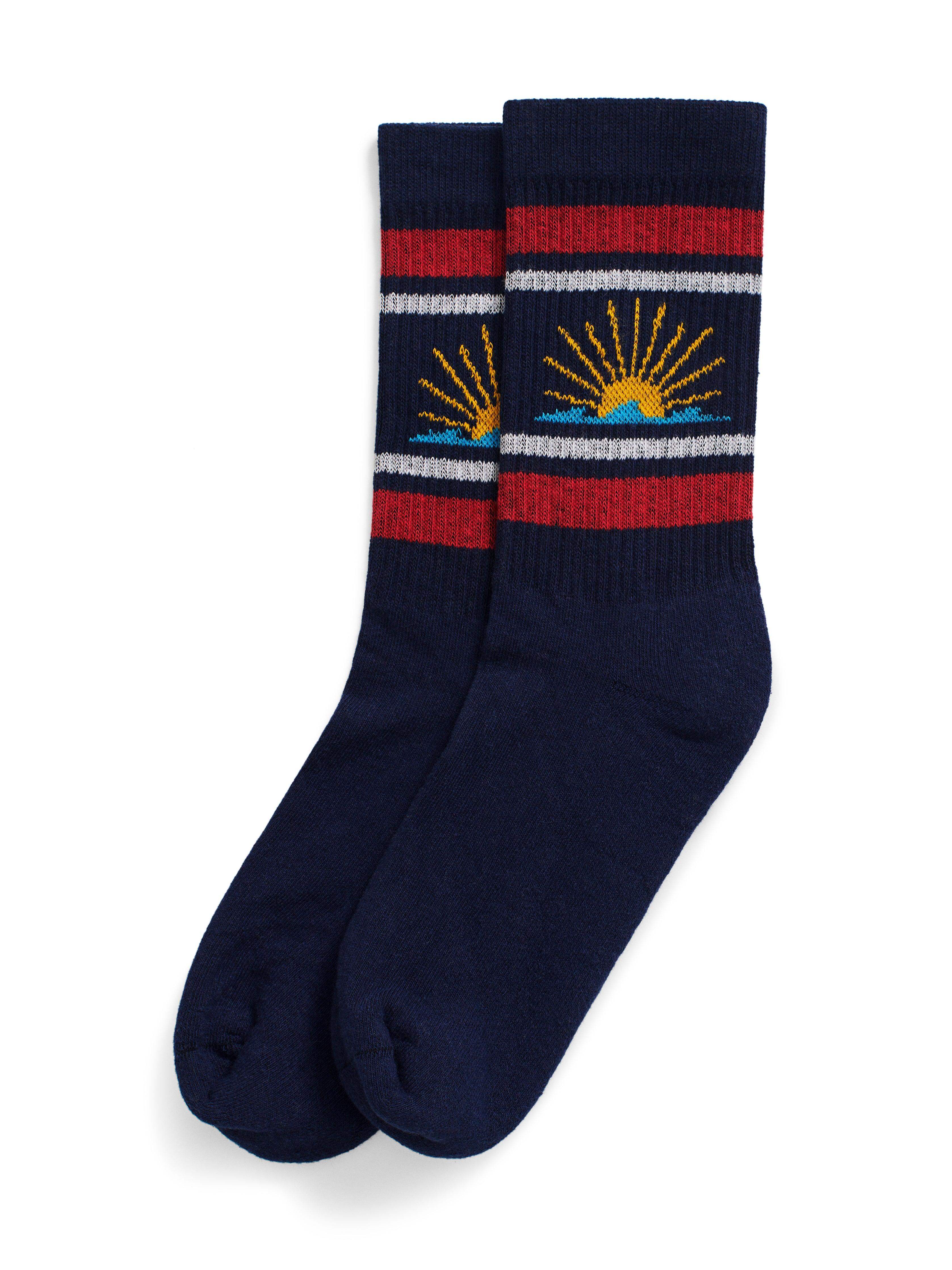 Sun & Waves™ Sock - Navy