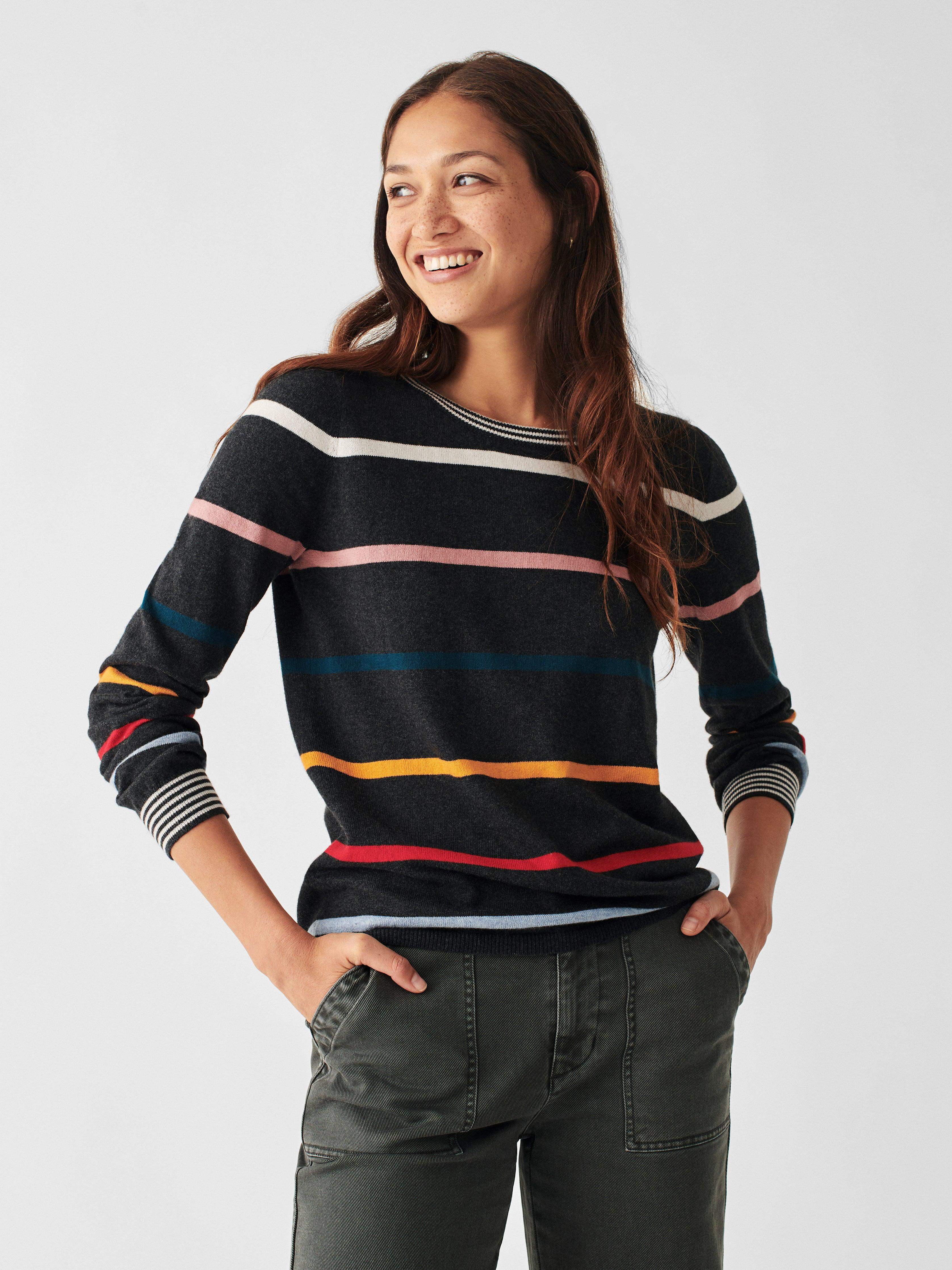 Surf Sweater - Multi Ski Stripe