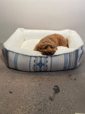 Doug Good Feather Dog Bed (Small) - Glacier Sky