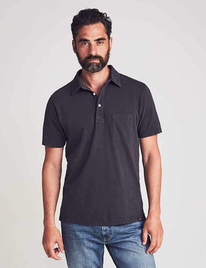Sunwashed T-Shirt Polo - Washed Black