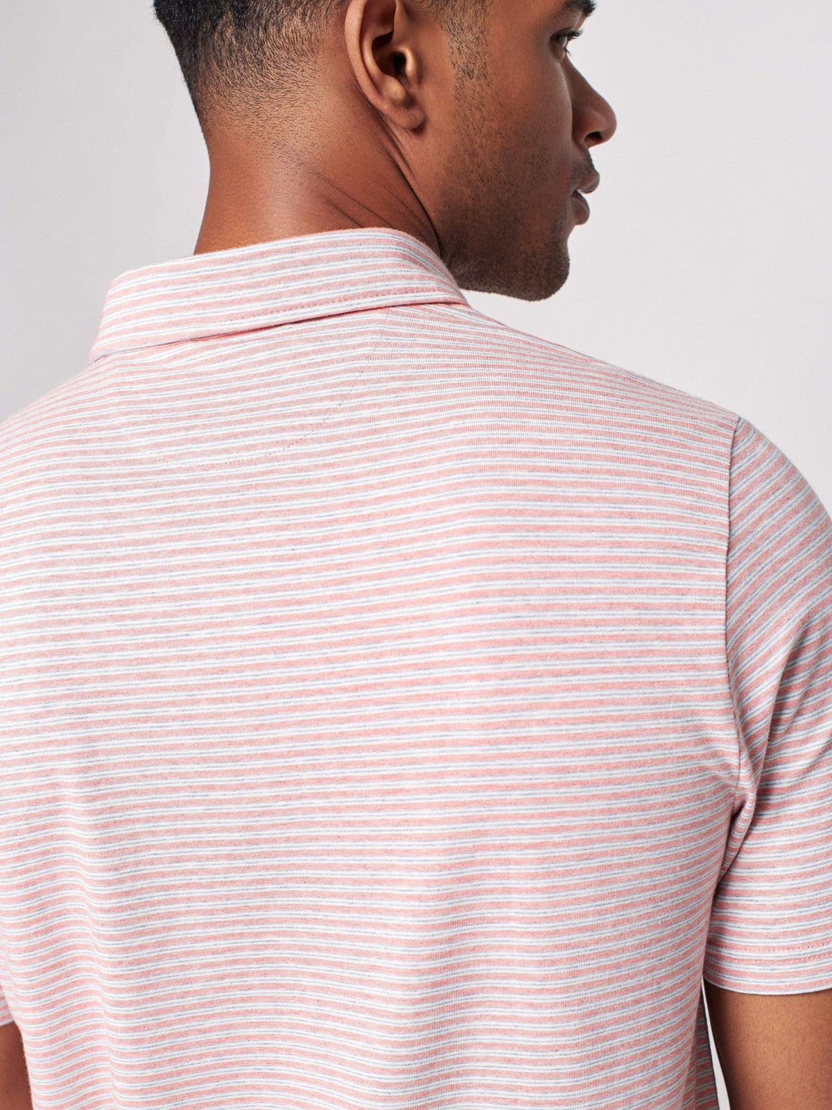 Short-Sleeve Movement Polo - Rose Madaket Stripe, image 5 of 5