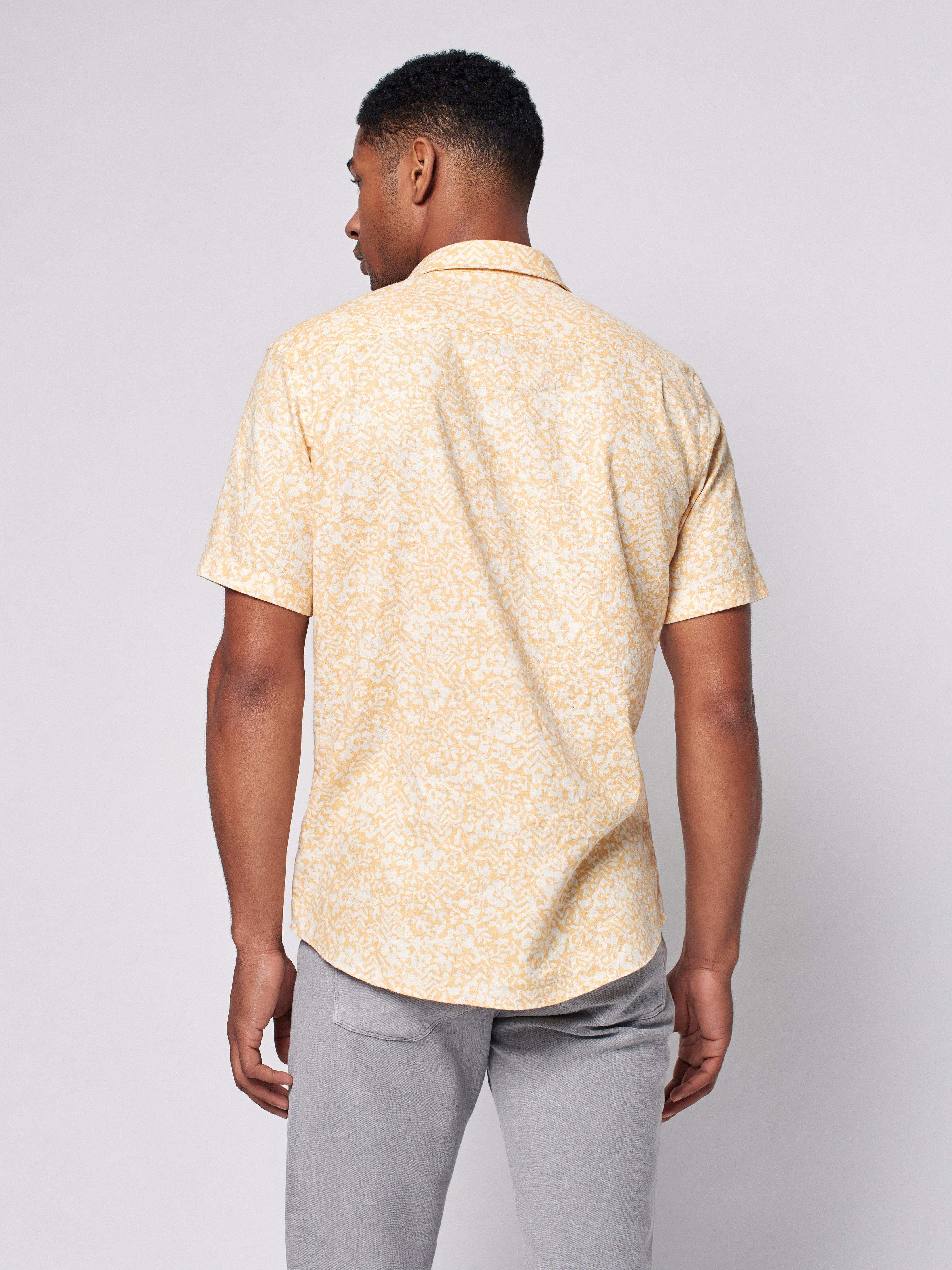 Short-Sleeve Breeze Shirt - Hilo Wheat Floral