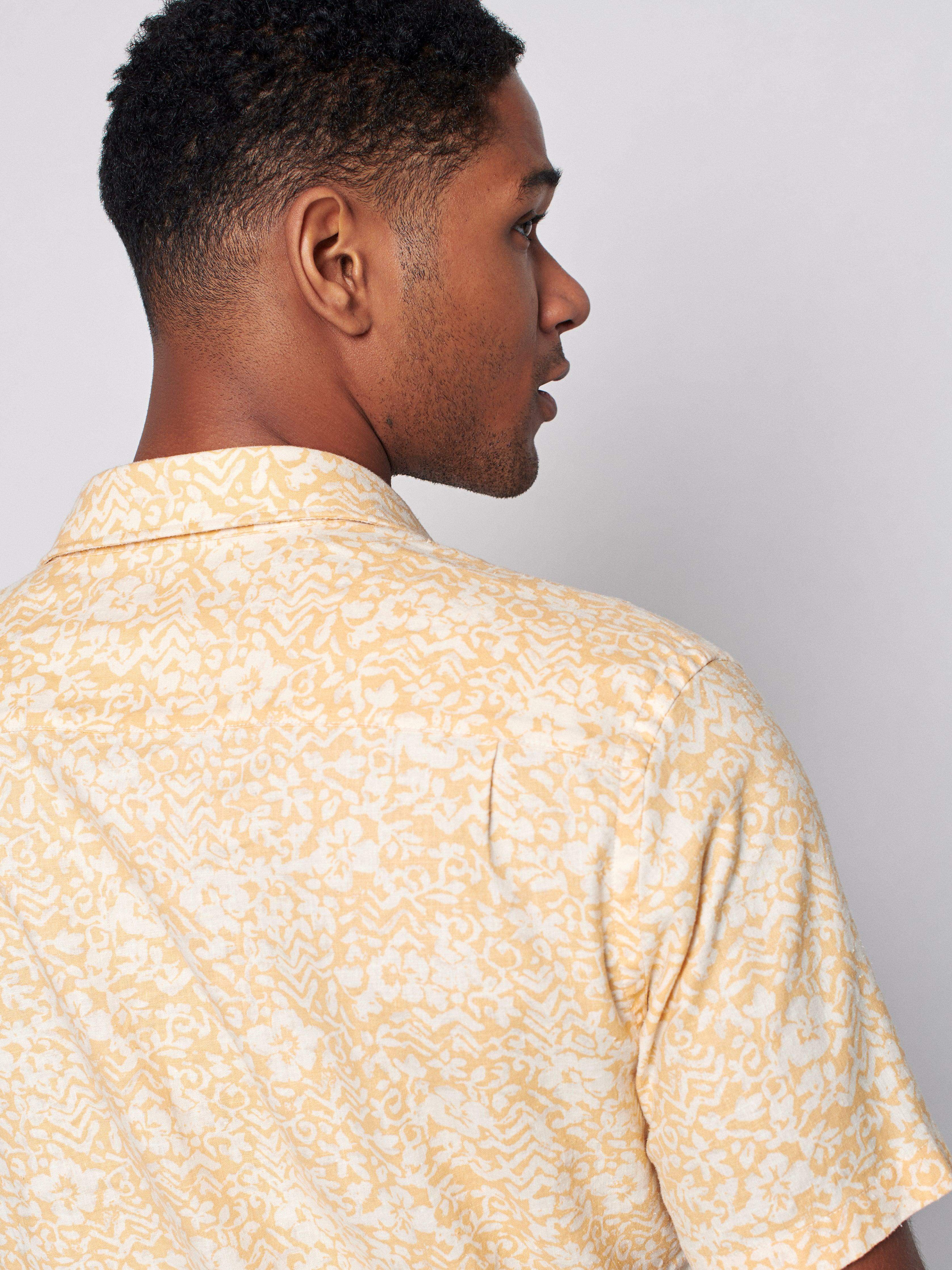 Short-Sleeve Breeze Shirt - Hilo Wheat Floral