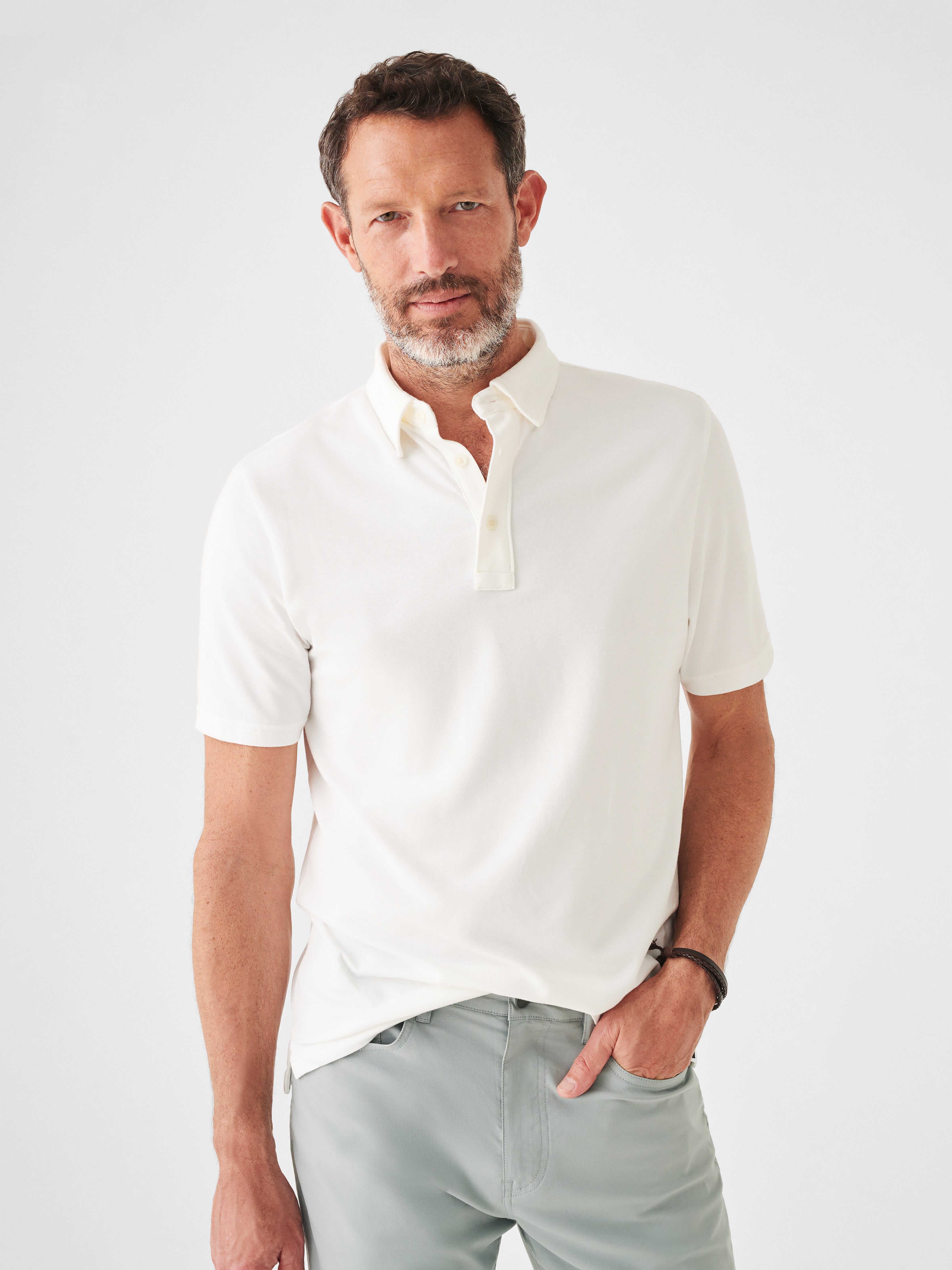 Movement™ Short-Sleeve Polo (Tall) - White