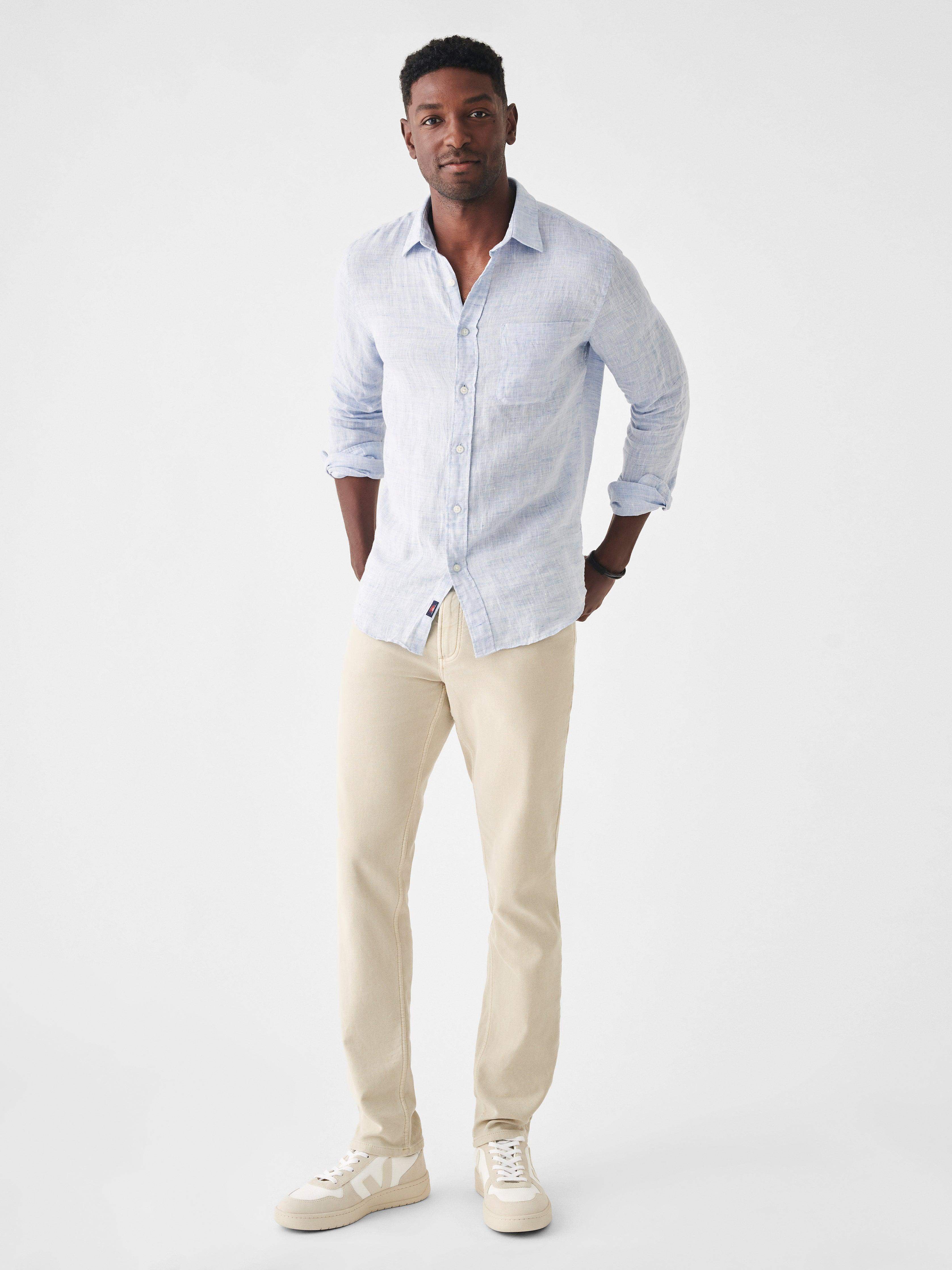 Laguna Linen Shirt - Light Blue Melange