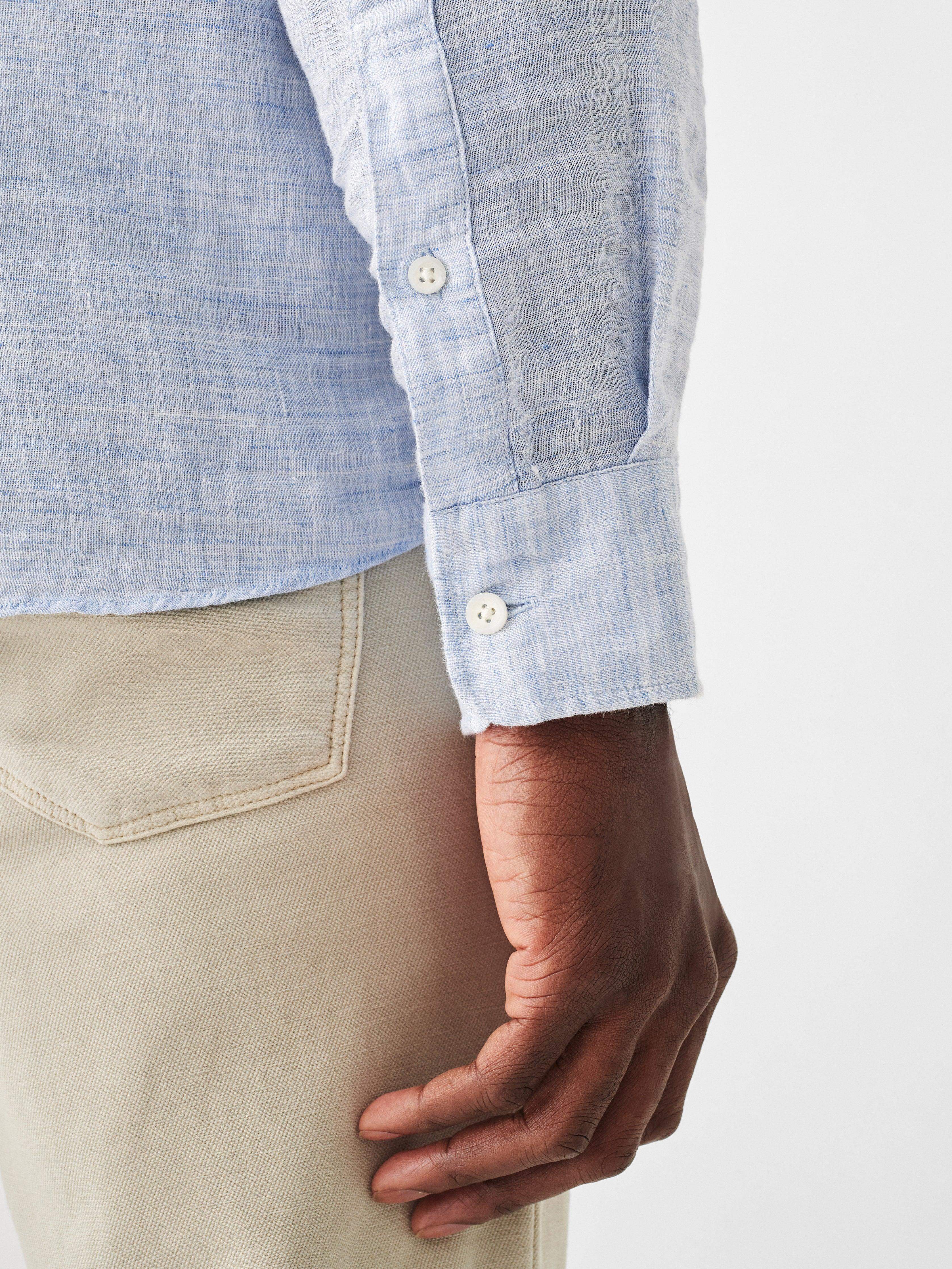 Laguna Linen Shirt - Light Blue Melange
