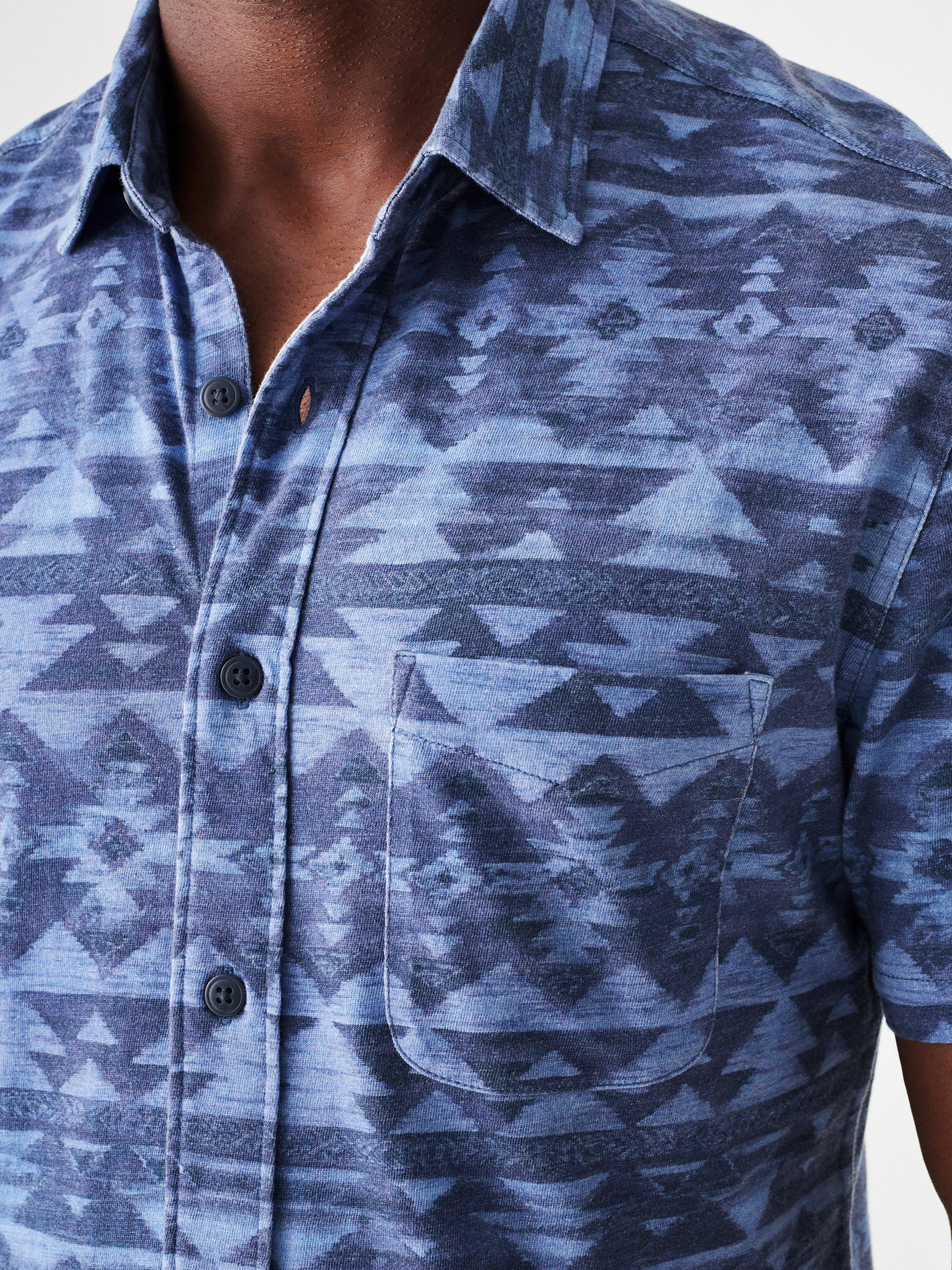 FAHERTY + Doug Good Feather Printed Organic Cotton-Jersey Shirt