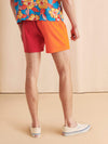She Does Him All Day Short - Warm Colorblock