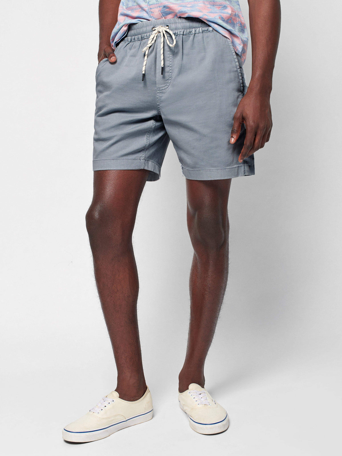 Essential Drawstring Short (6.5") - Rocky Grey, image 2 of 5