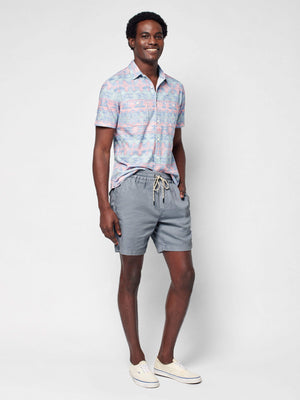 Essential Drawstring Short (6.5") - Rocky Grey