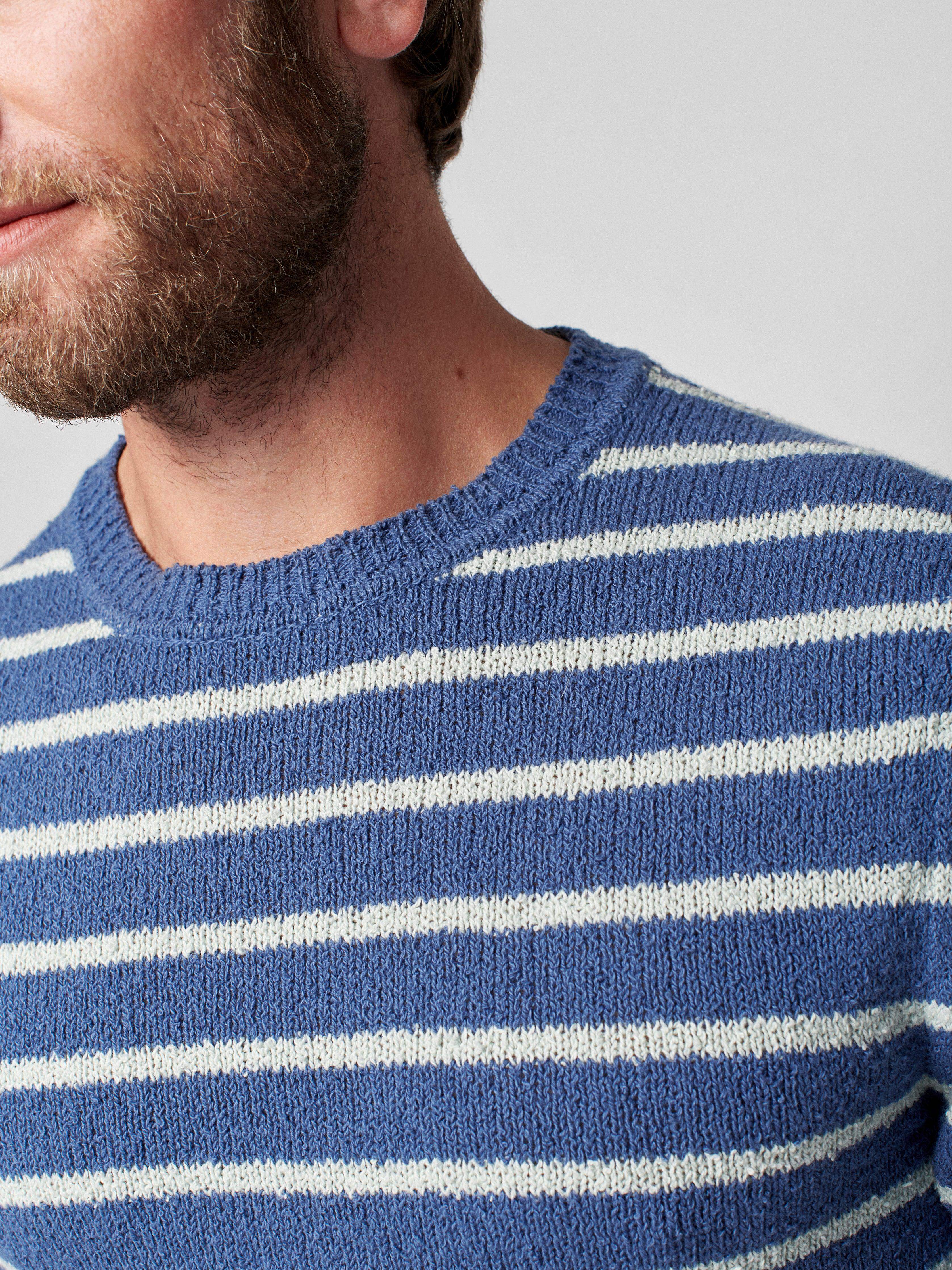Beach Stripe Sweater - Twilight Seafoam