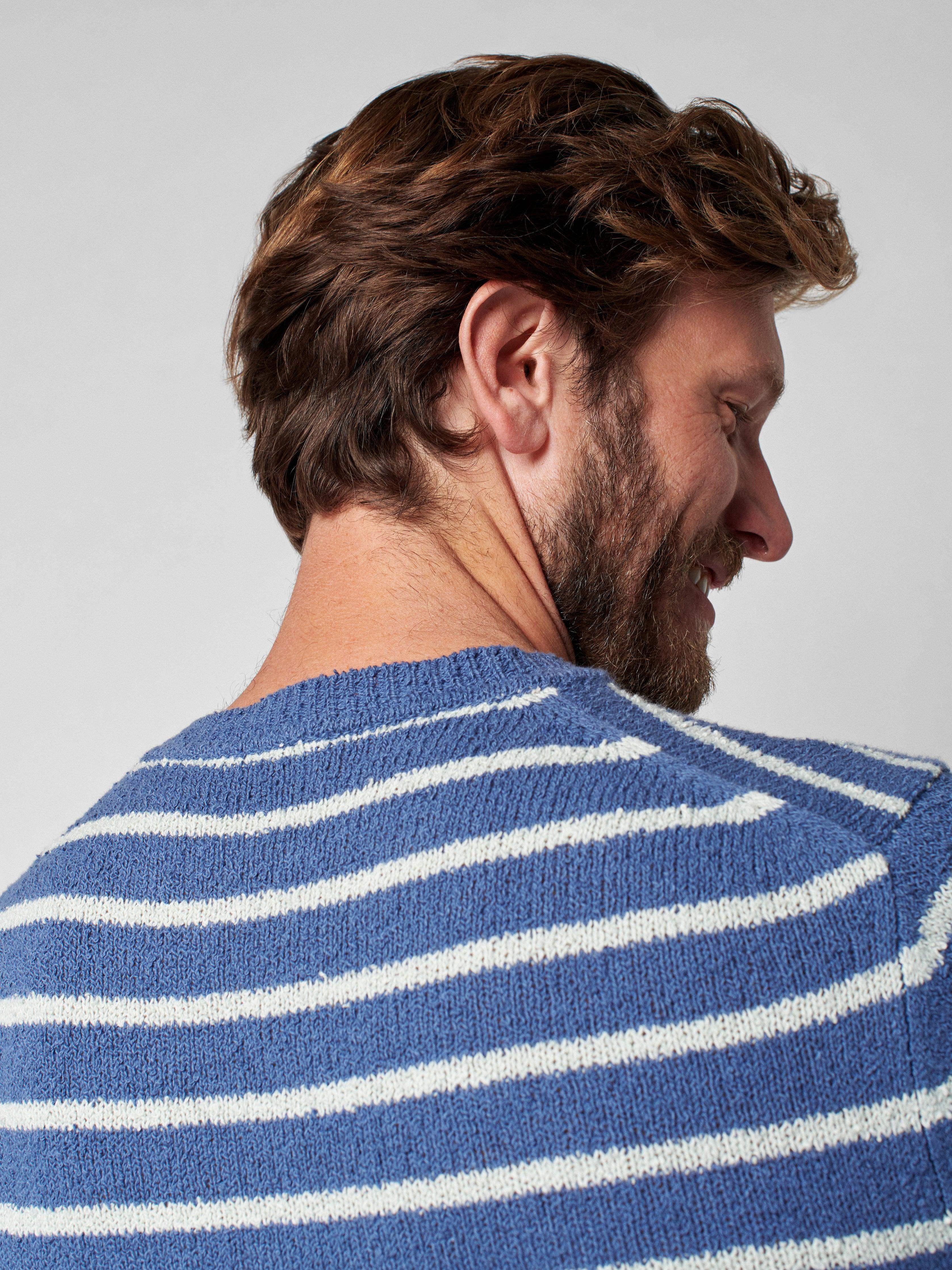 Beach Stripe Sweater - Twilight Seafoam