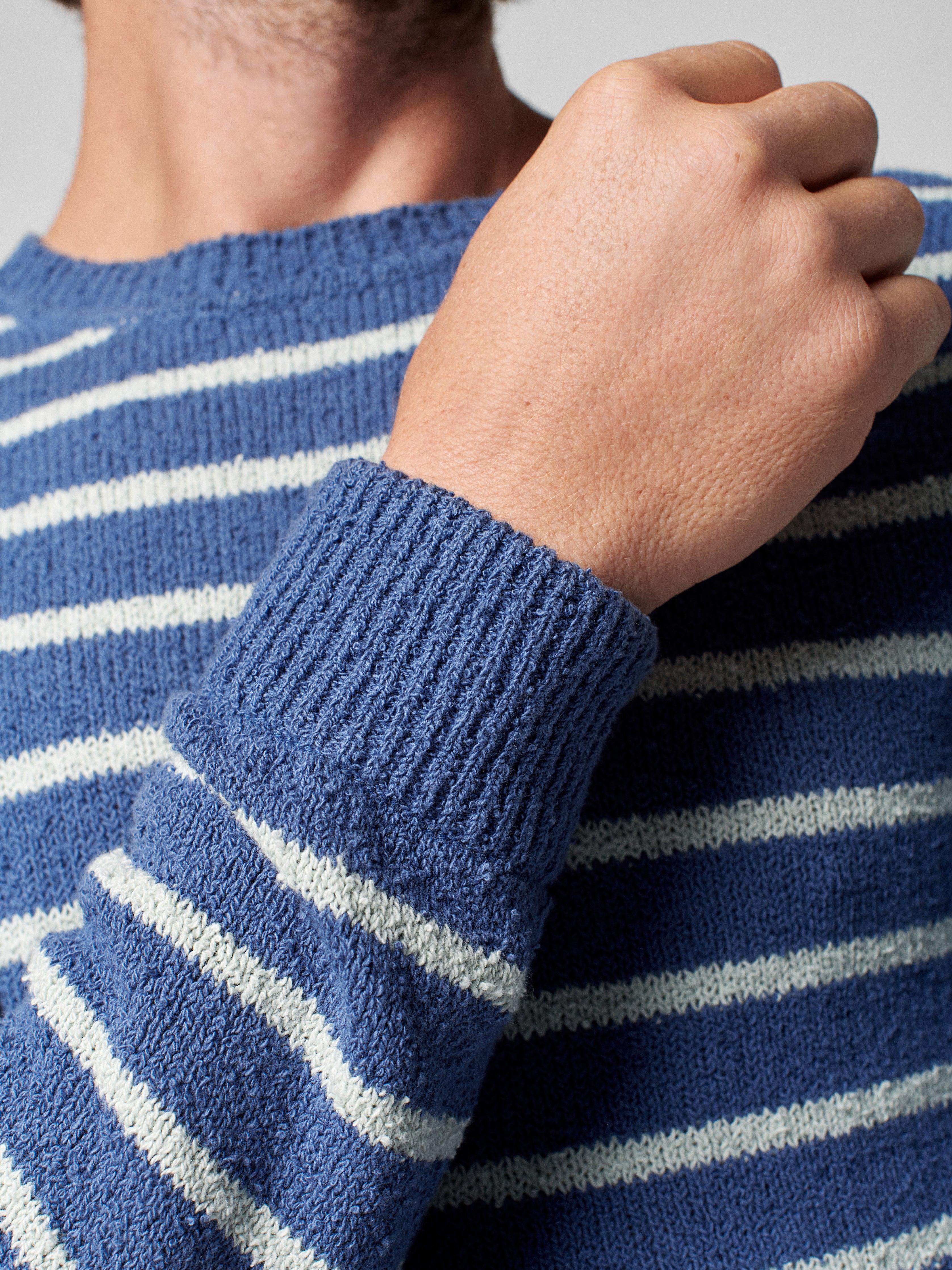 Beach Stripe Sweater - Twilight Seafoam