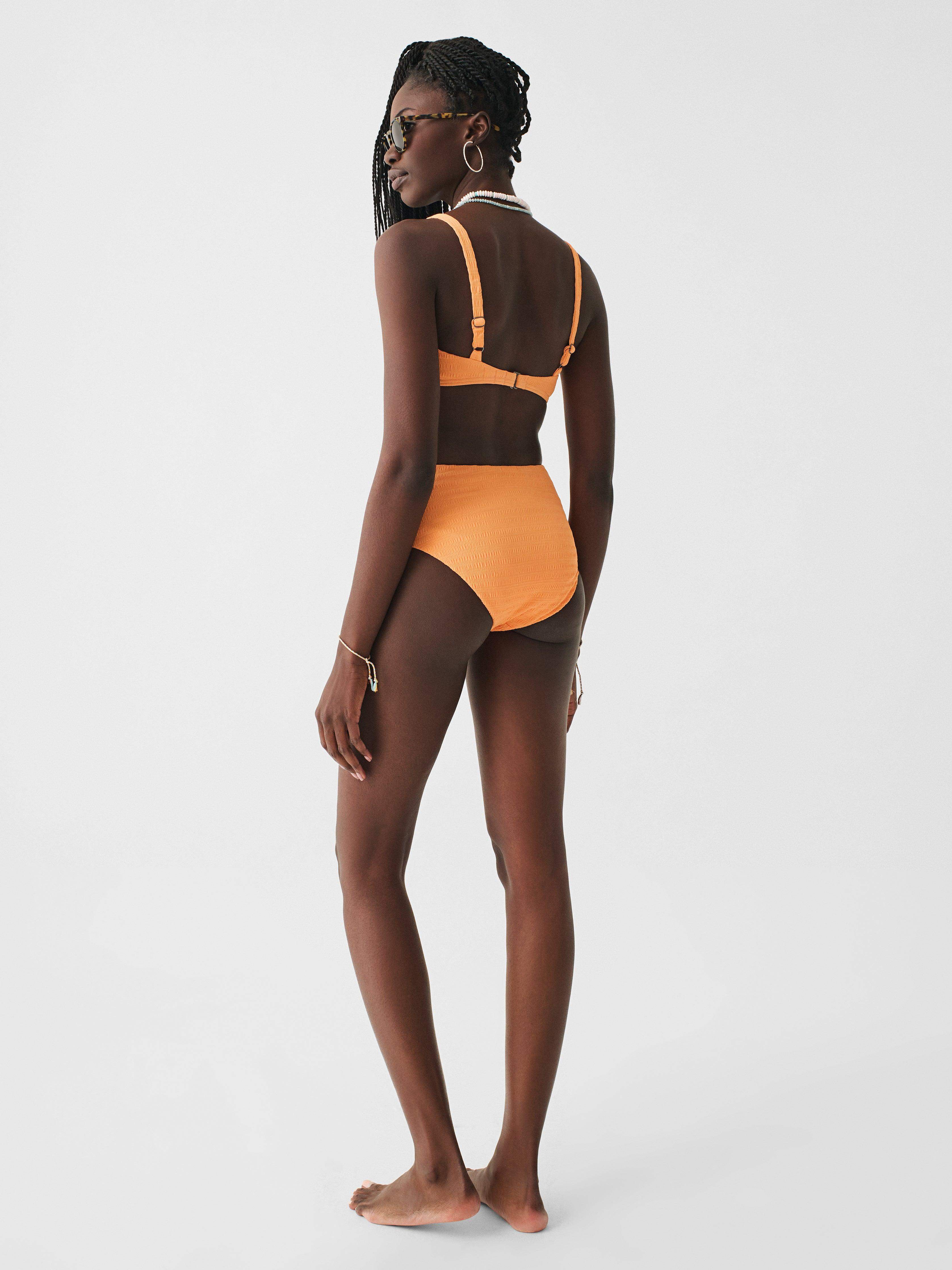 Seascape Bikini Top - Papaya