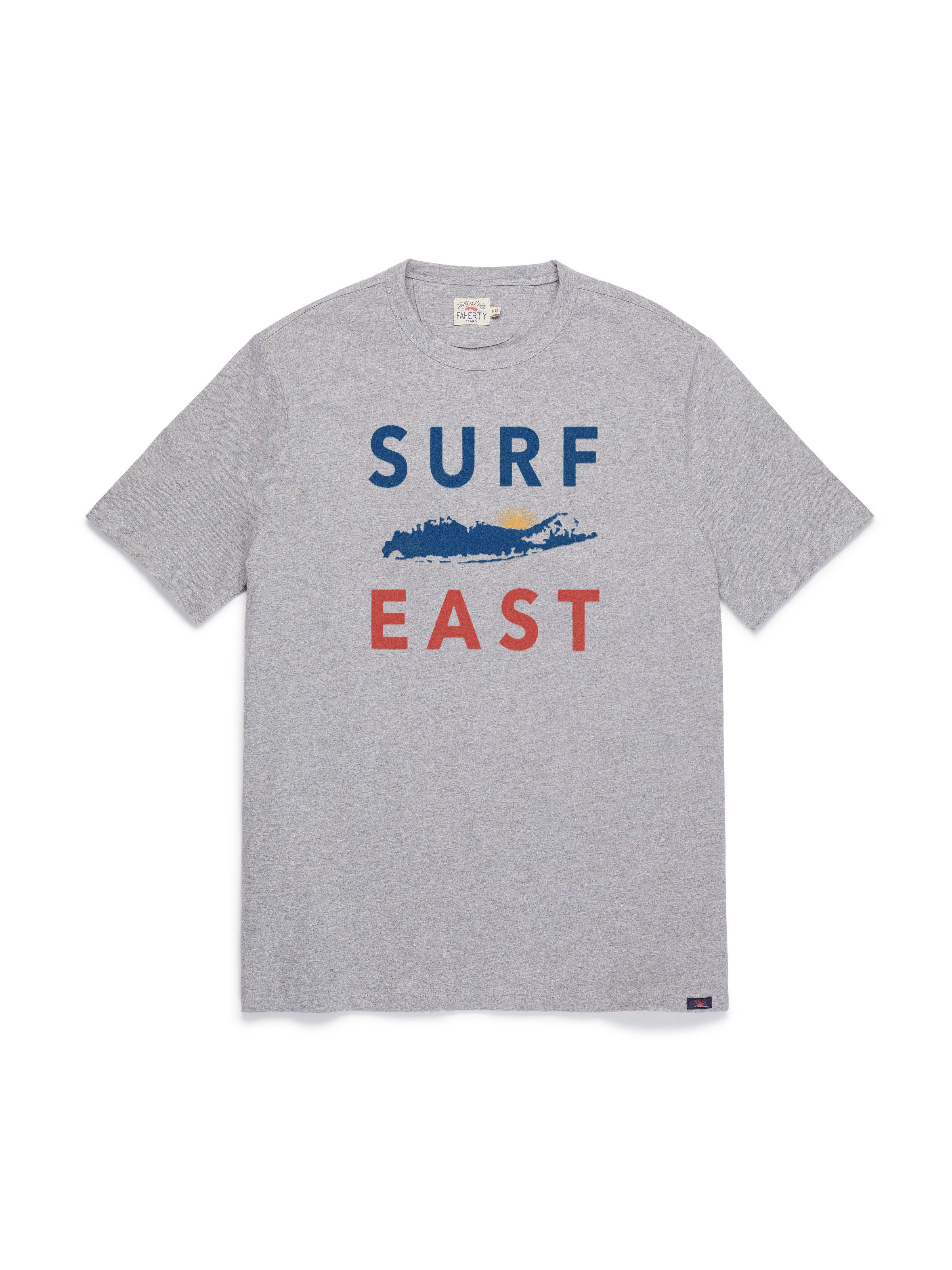 Surf East Tee - Grey Heather