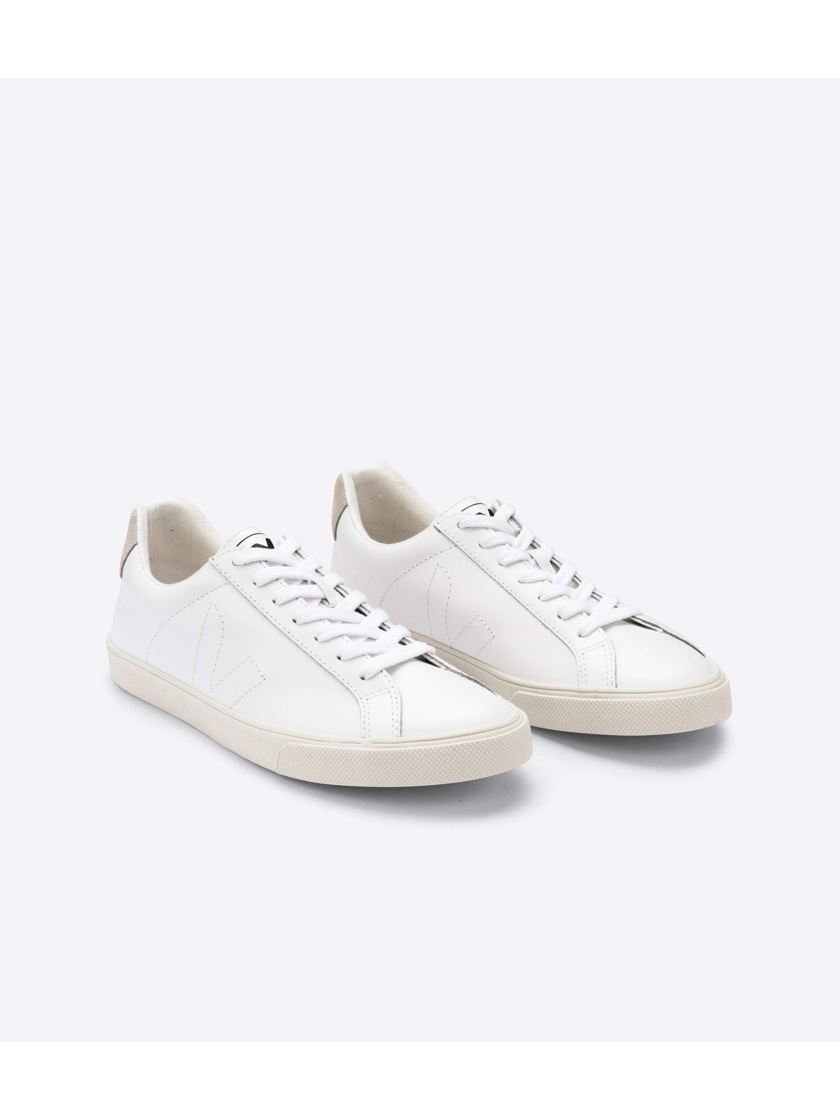 VEJA Women's Esplar Leather Sneaker  - Extra White