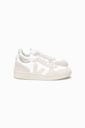 VEJA Women's V-10 - White Natural Pierre