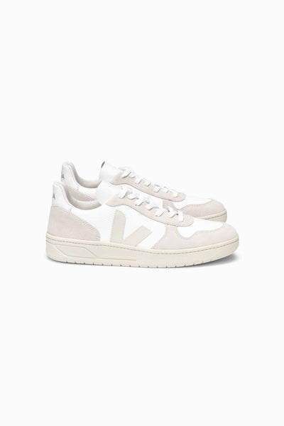VEJA Women's V-10 - White Natural Pierre | Faherty Brand